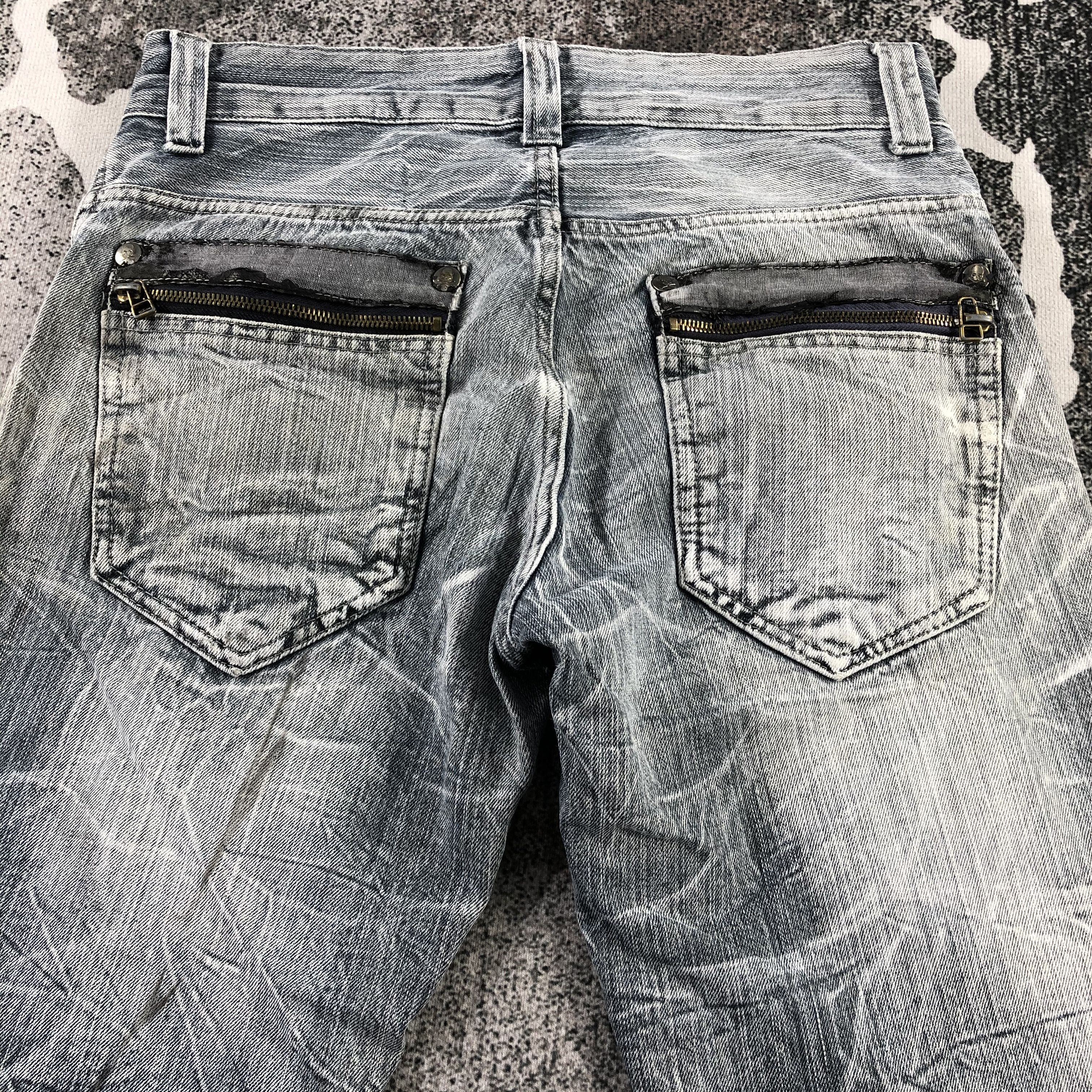 Japanese Brand Dominate Handcrafted Jeans Faded Blue Denim KJ1331 Size US 30 / EU 46 - 4 Thumbnail