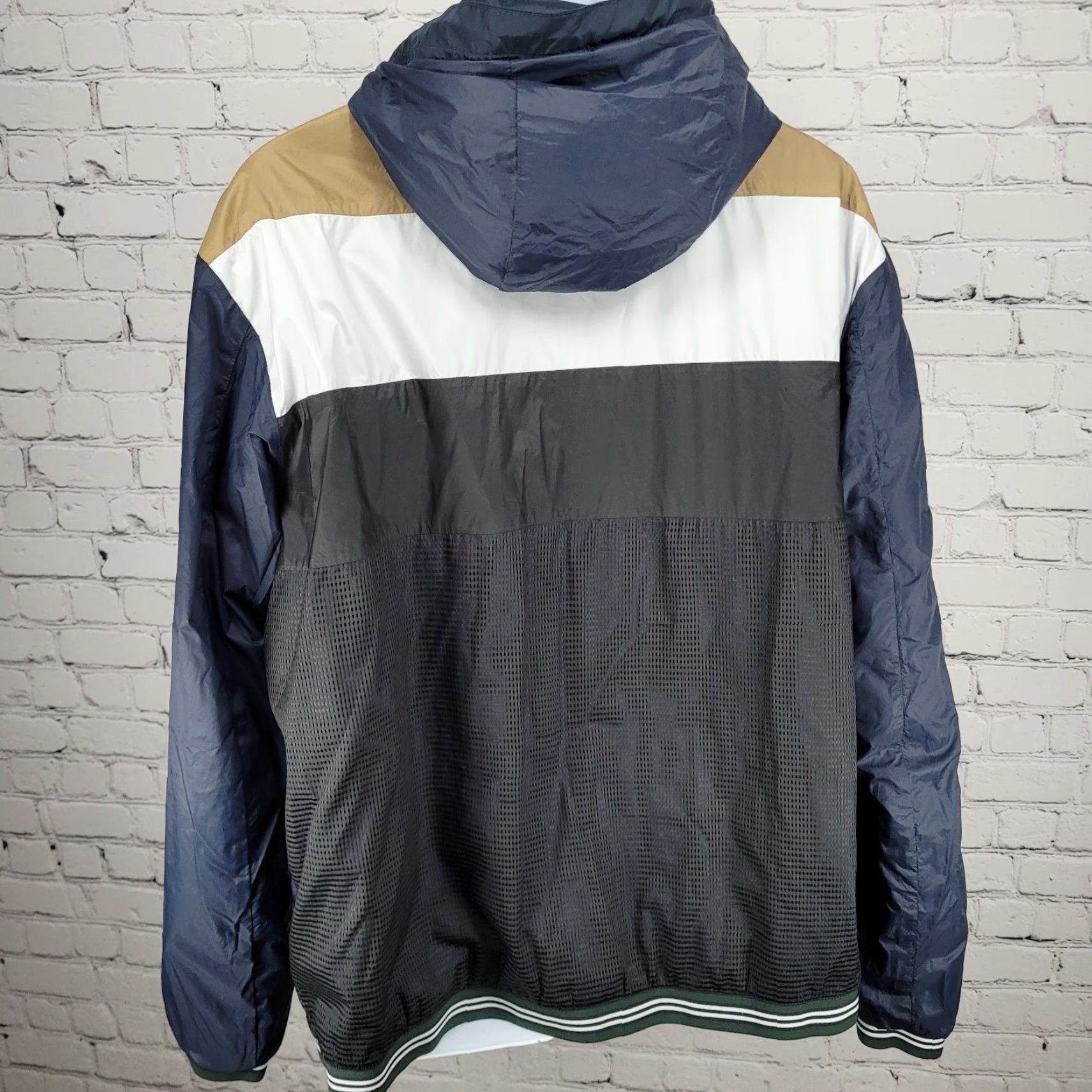 Vintage Boss Jacket Mens 44R Navy Hooded Lightweight Full Zip Inner Pocket Windbreaker Size US S / EU 44-46 / 1 - 6 Thumbnail