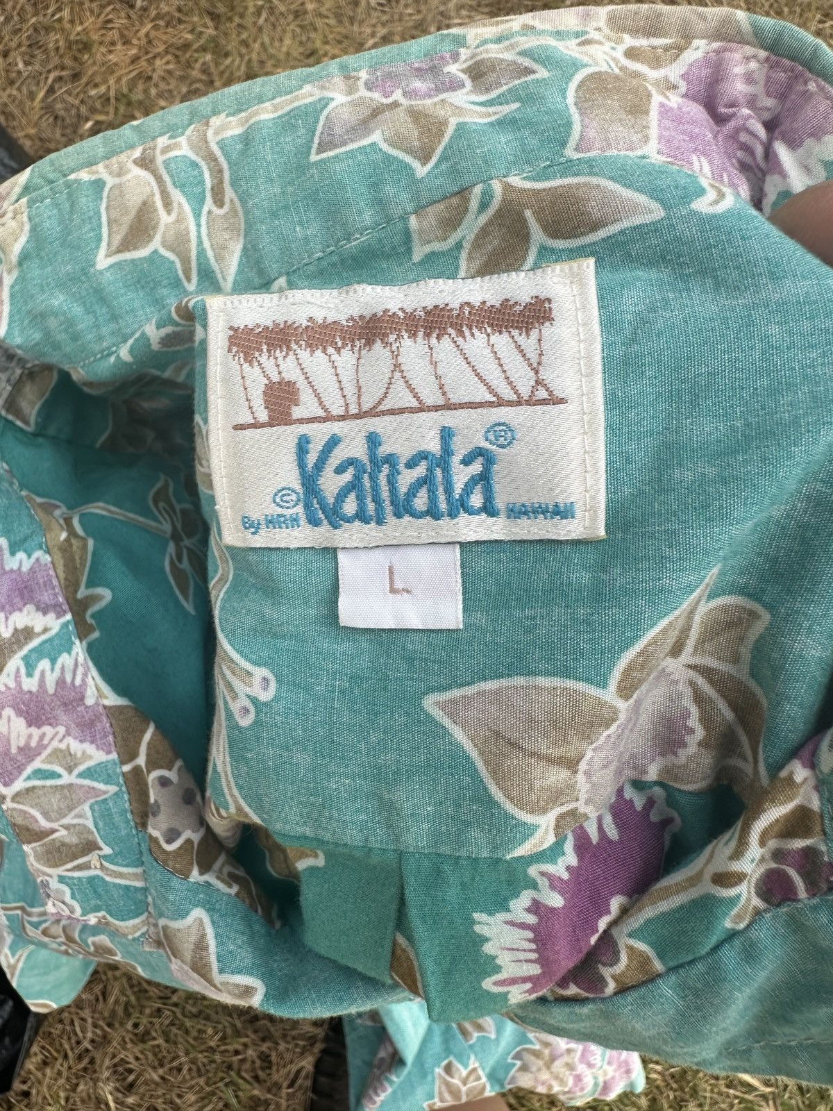 Other PreOwned Kahala Hawaiian Print Green 3/4 Button Men's Large Size US L / EU 52-54 / 3 - 4 Thumbnail