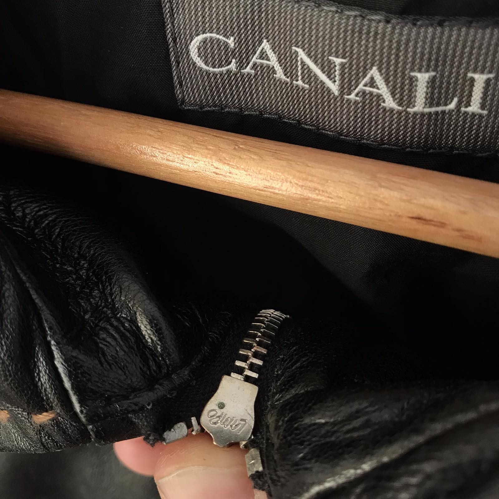 Canali Vtg Canali Leather Luxury Jacket Sz L Size US L / EU 52-54 / 3 - 6 Thumbnail