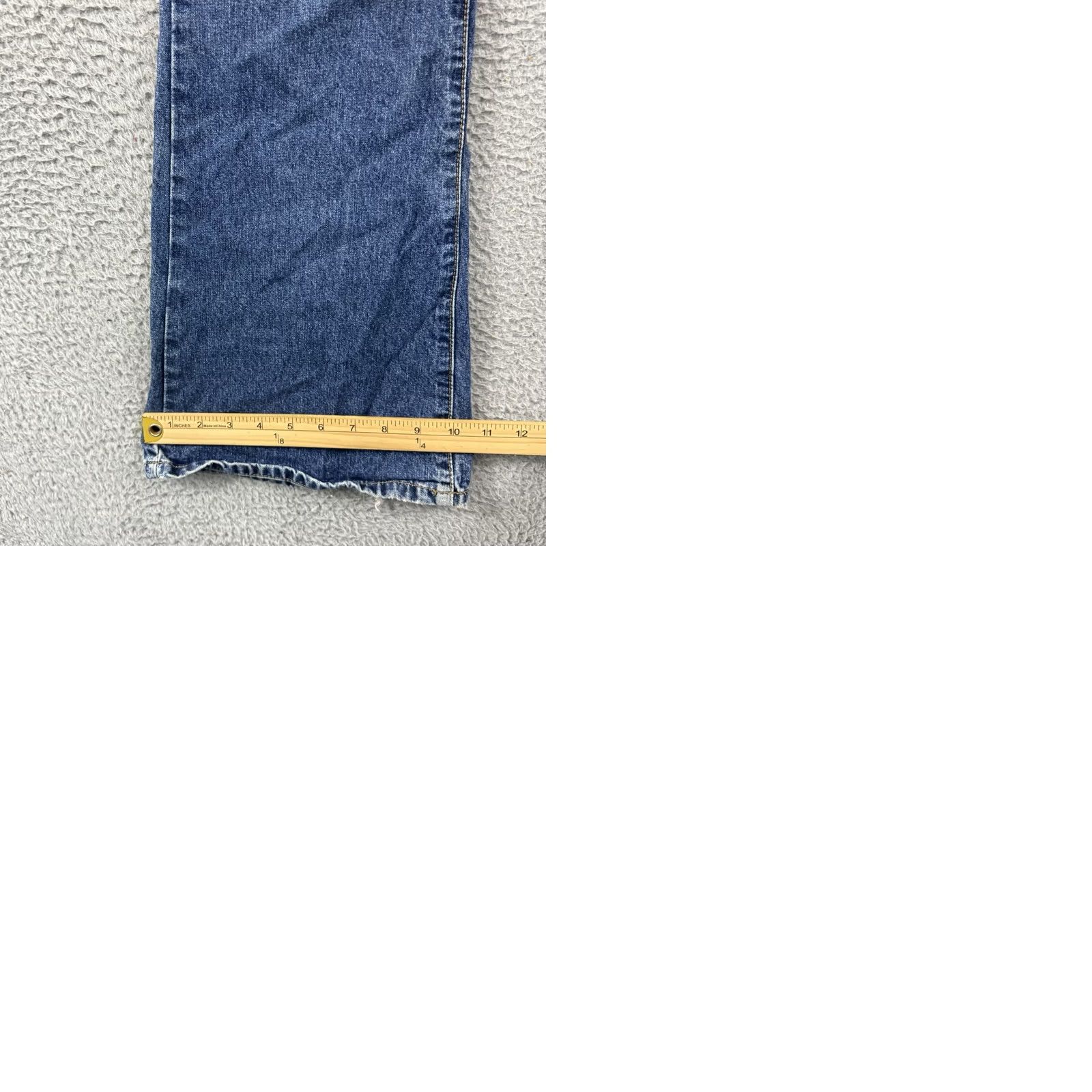 Vintage VINTAGE Bongo Jeans Womens 9 Blue Denim 90s Low Rise Flare Studded Cowgirl Y2K Size 30" / US 8 / IT 44 - 9 Thumbnail