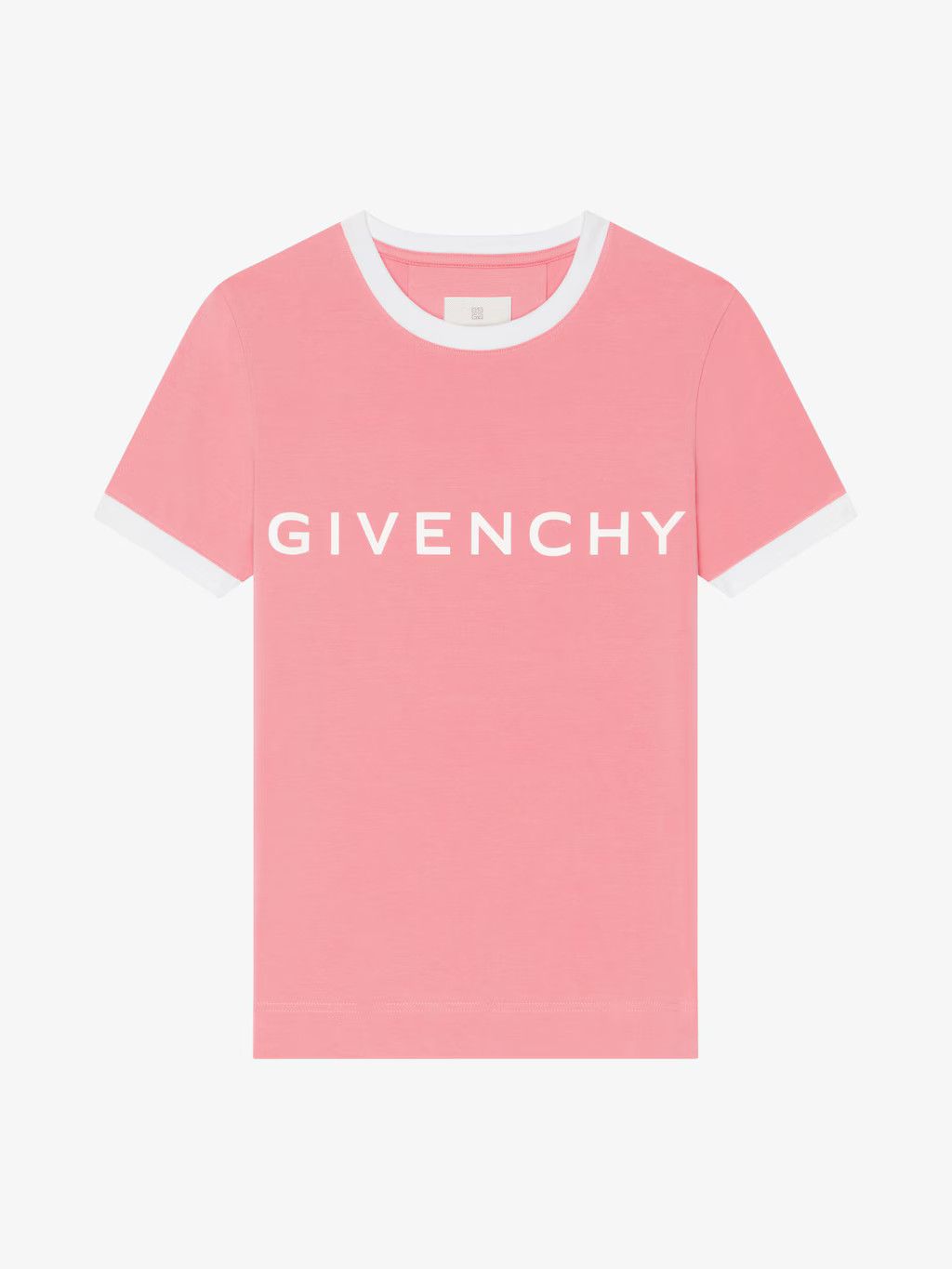 Givenchy o1srvl11e0725 Archetype Slim Fit T-Shirt in Cotton in Pink Size S / US 4 / IT 40 - 1 Thumbnail