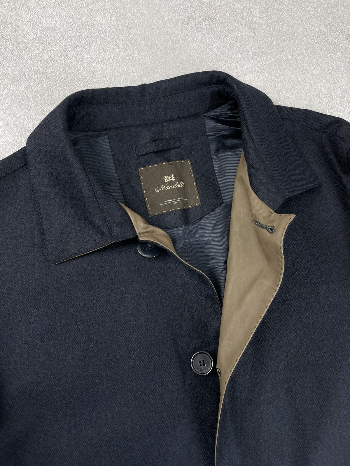 Mandelli Mandelli Wool/Cashmere ing. Loro Piana Coat Jacket Size US XL / EU 56 / 4 - 6 Thumbnail