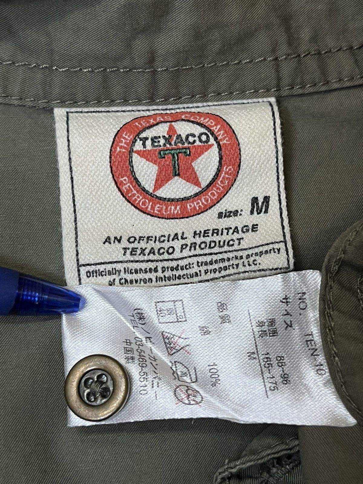 American Apparel GRAIL🔥TEXACO USA PETROLEUM TEXAS COMPANY BUTTON UPS SHIRT Size US M / EU 48-50 / 2 - 12 Thumbnail