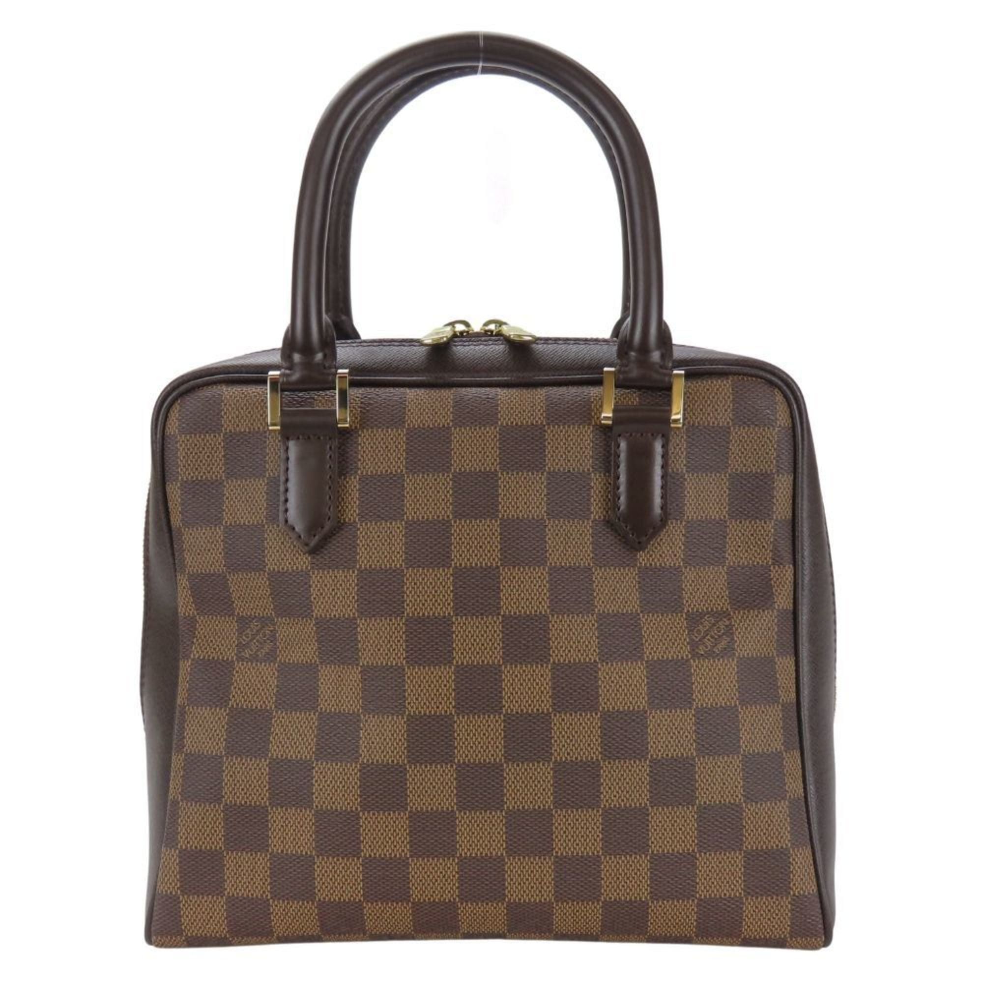 Louis Vuitton Louis Vuitton Brera Handbag N51150 Damier Ebene Brown with Gold Hardware for Women Size ONE SIZE - 1 Thumbnail