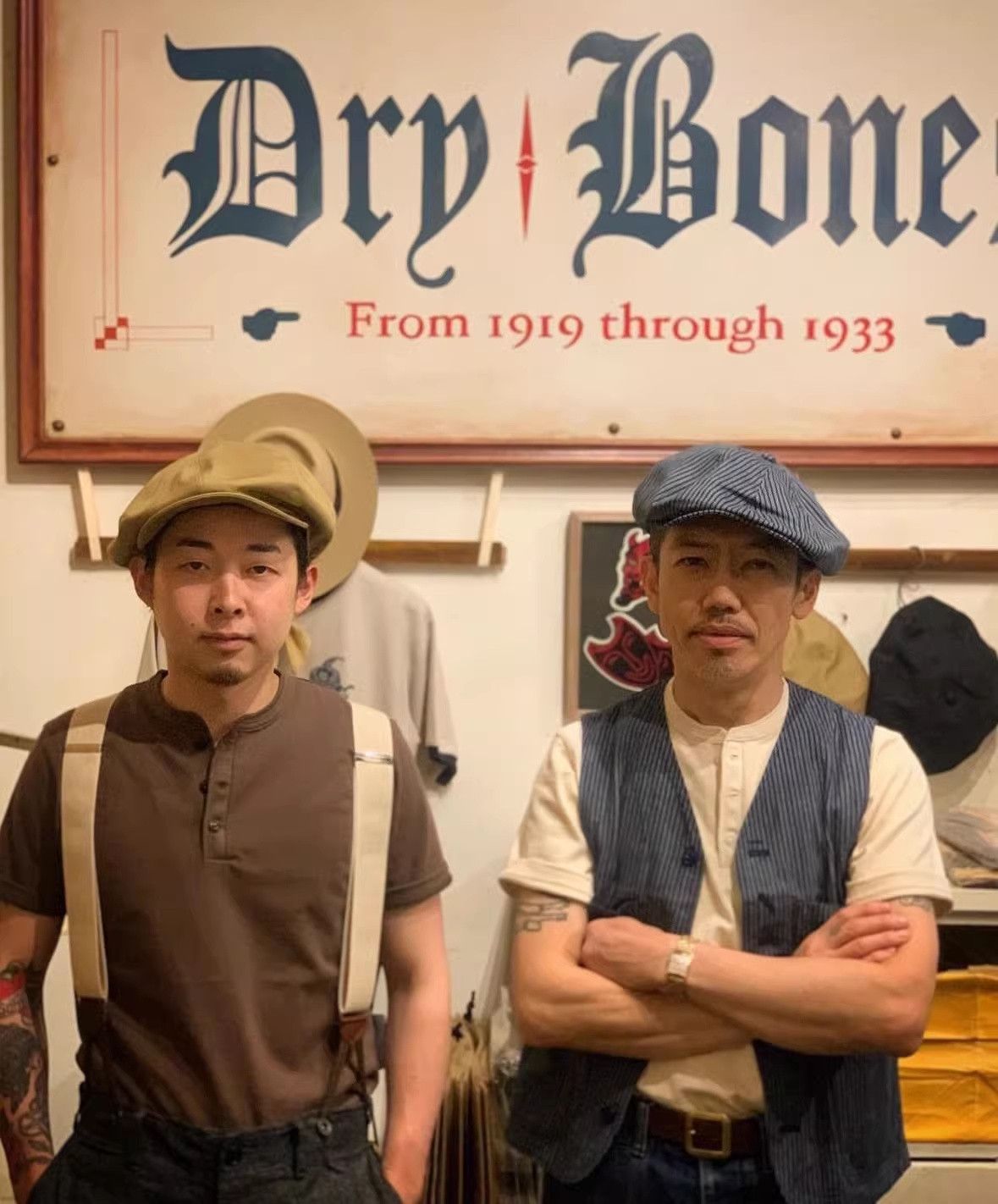Dry Bones Dry Bones Chinocloth Vintage sboy Cap Size ONE SIZE - 2 Thumbnail