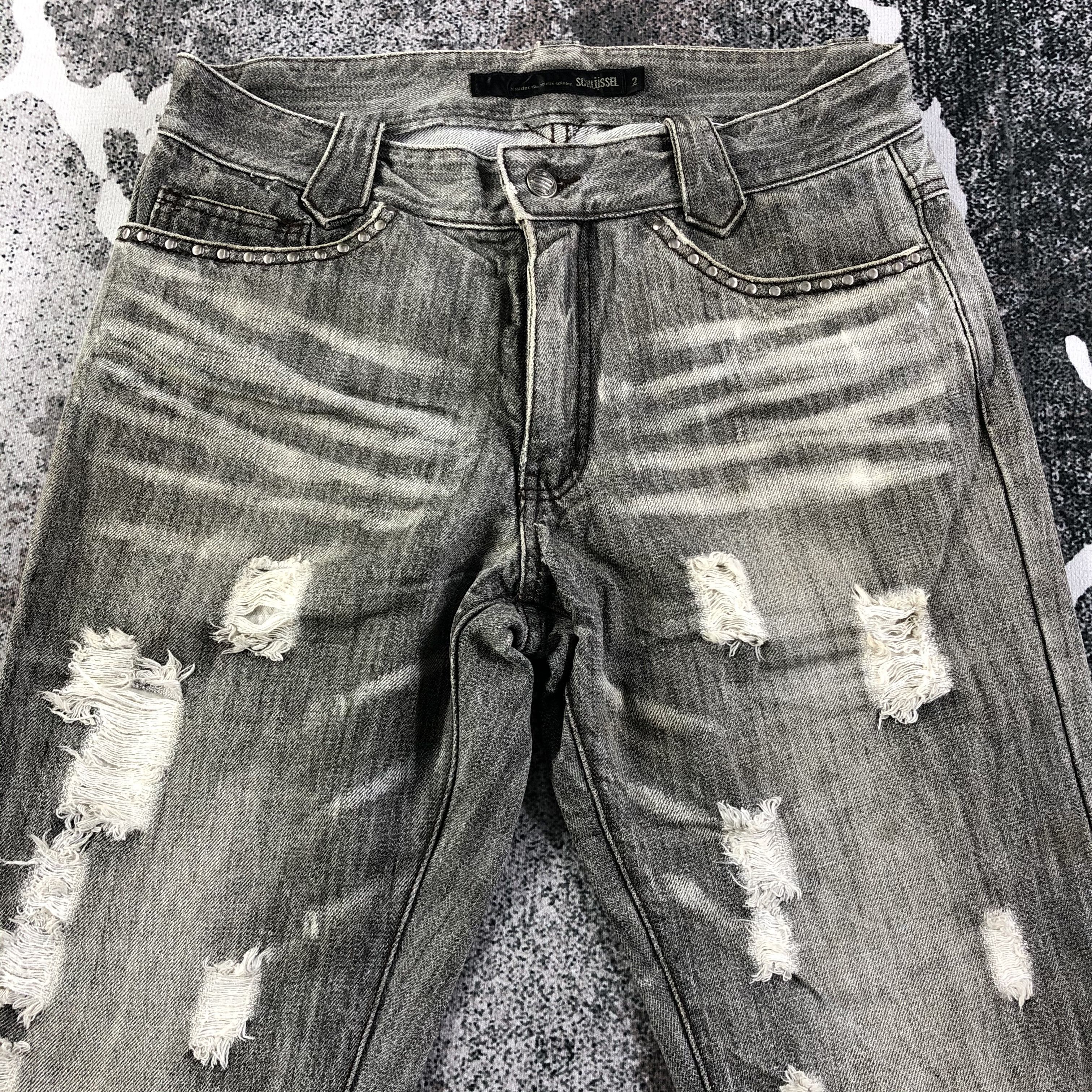 Schlussel Schlussel Jeans Distressed Faded Gay Denim KJ1631 Size US 30 / EU 46 - 3 Thumbnail
