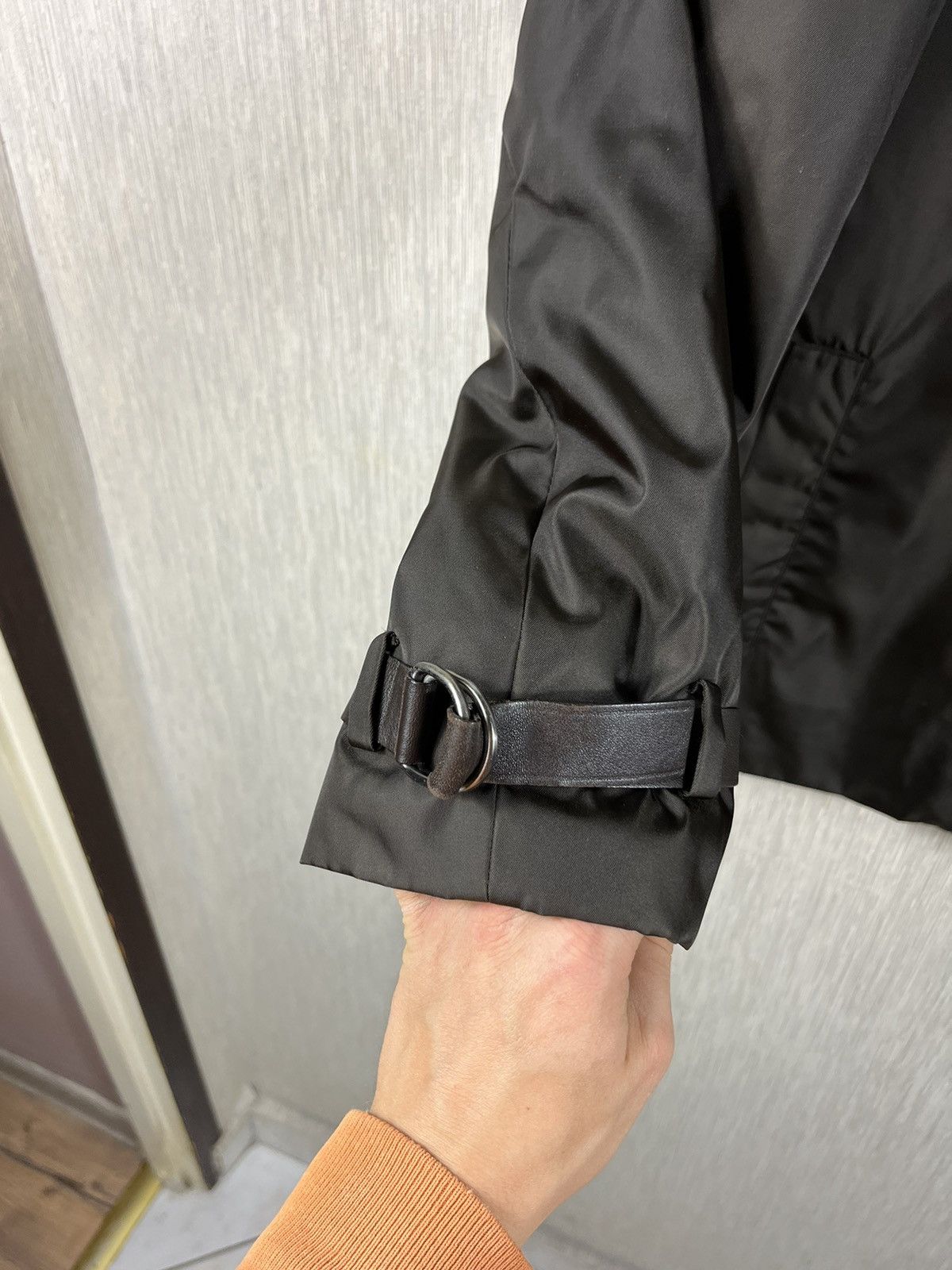 Prada Prada nylon classic jacket coat with leather casual italy Size M / US 6-8 / IT 42-44 - 7 Thumbnail