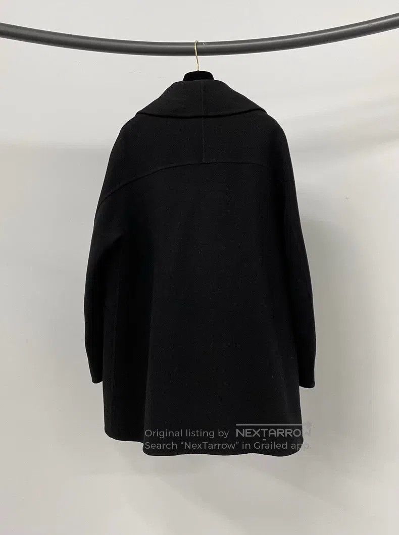 The Row The Row Short Black Overcoat Size S / US 4 / IT 40 - 2 Thumbnail