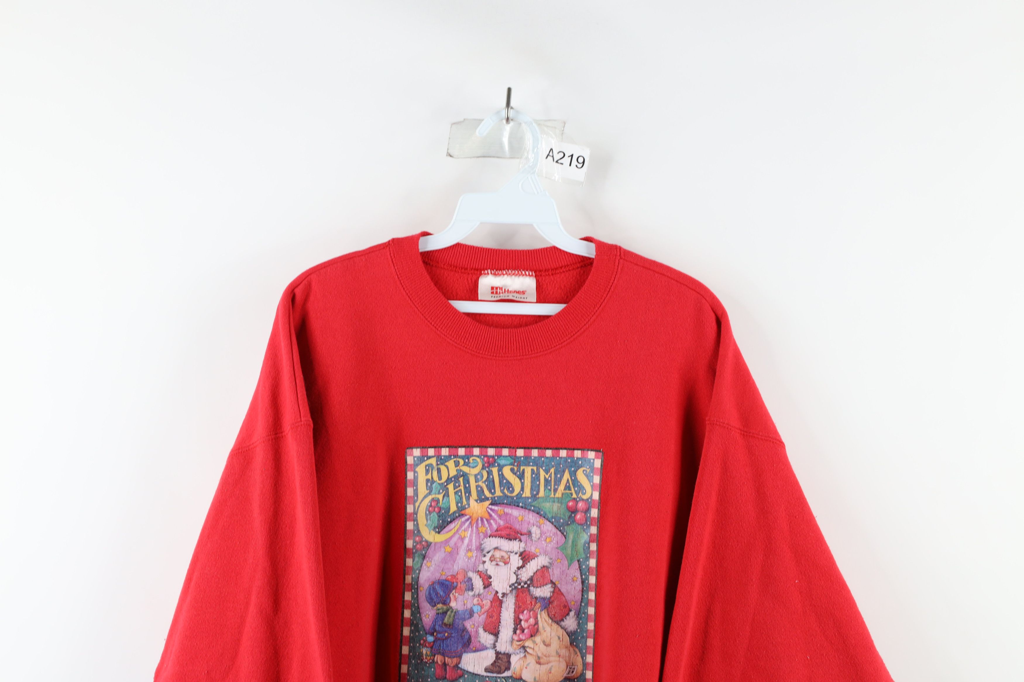 Vintage Vintage 90s Streetwear Christmas Santa Claus Sweatshirt Size XXL / US 16-18 / IT 52-54 - 2 Thumbnail