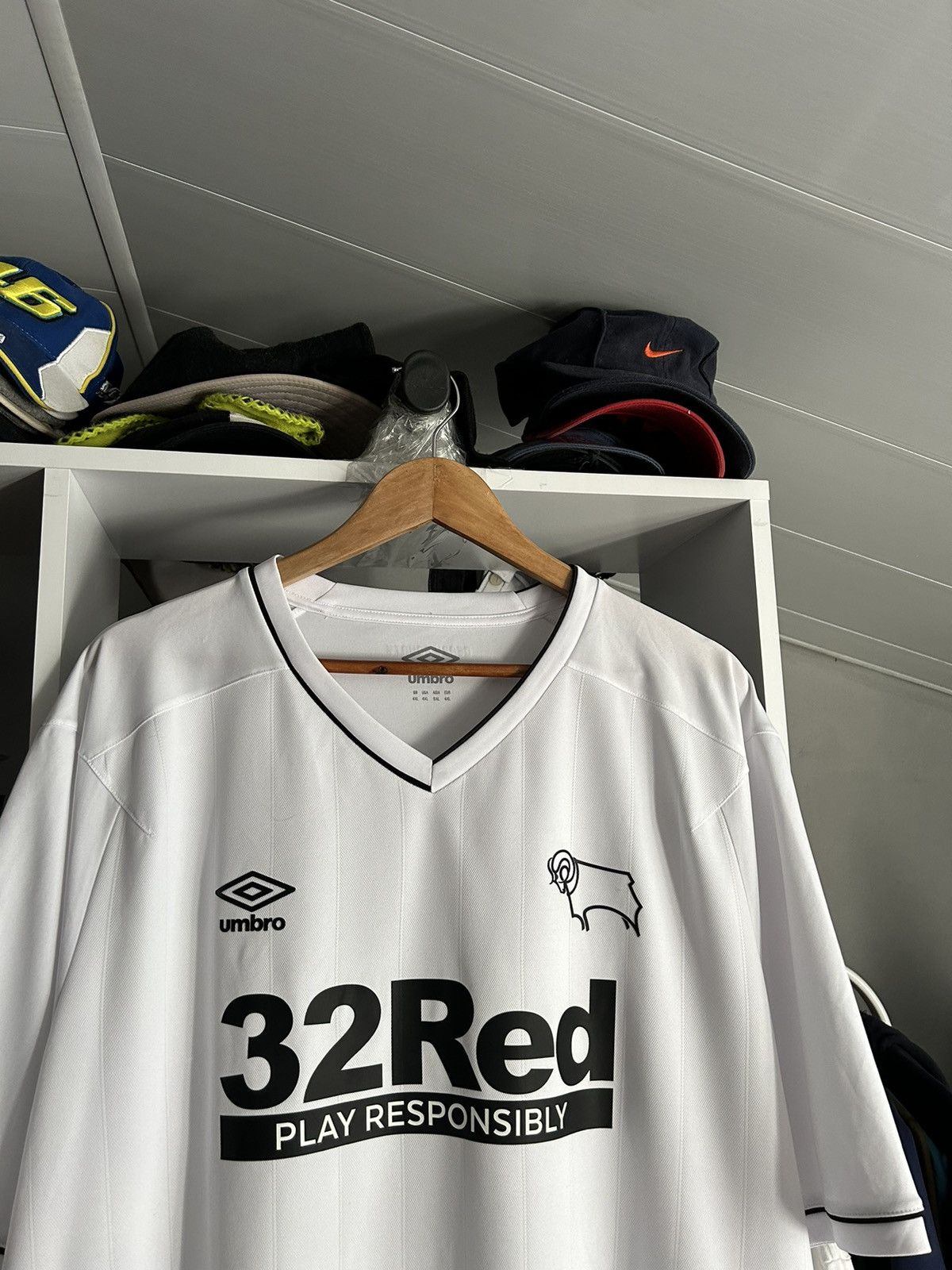 Umbro Derby County 2020 - 2021 Umbro Home Football Shirt Jersey Size US XXL / EU 58 / 5 - 2 Thumbnail
