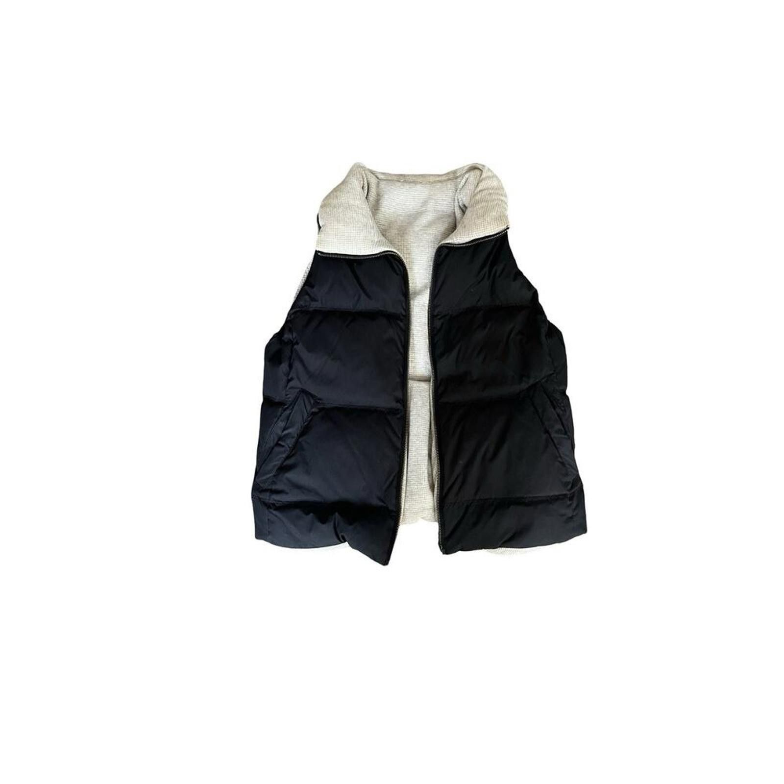Unknown London Cozy Black Puffer Vest with Soft Inner Lining Size ONE SIZE - 1 Thumbnail