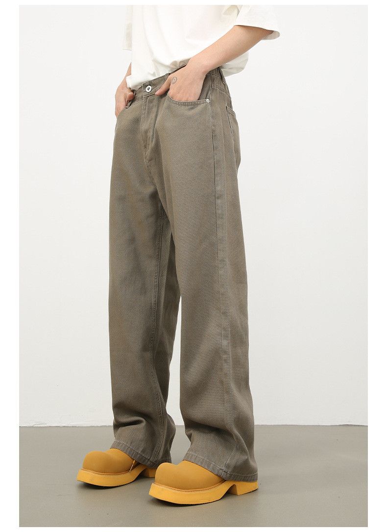 Japanese Brand × Jean Retro elastic waist men's loose casual wide leg jeans Size US 32 / EU 48 - 4 Thumbnail