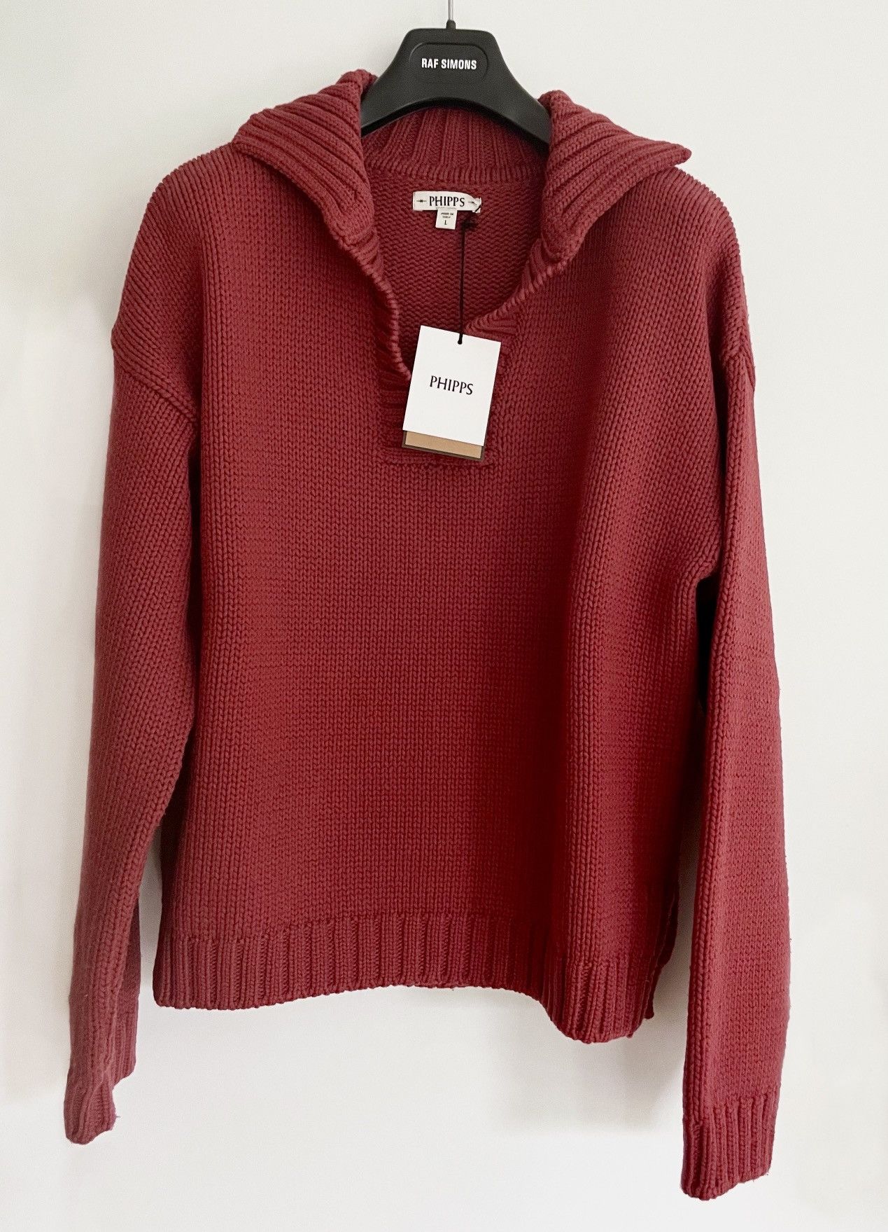 image of Phipps Aw21 Vareuse Sweater in Rust, Men's (Size Large)