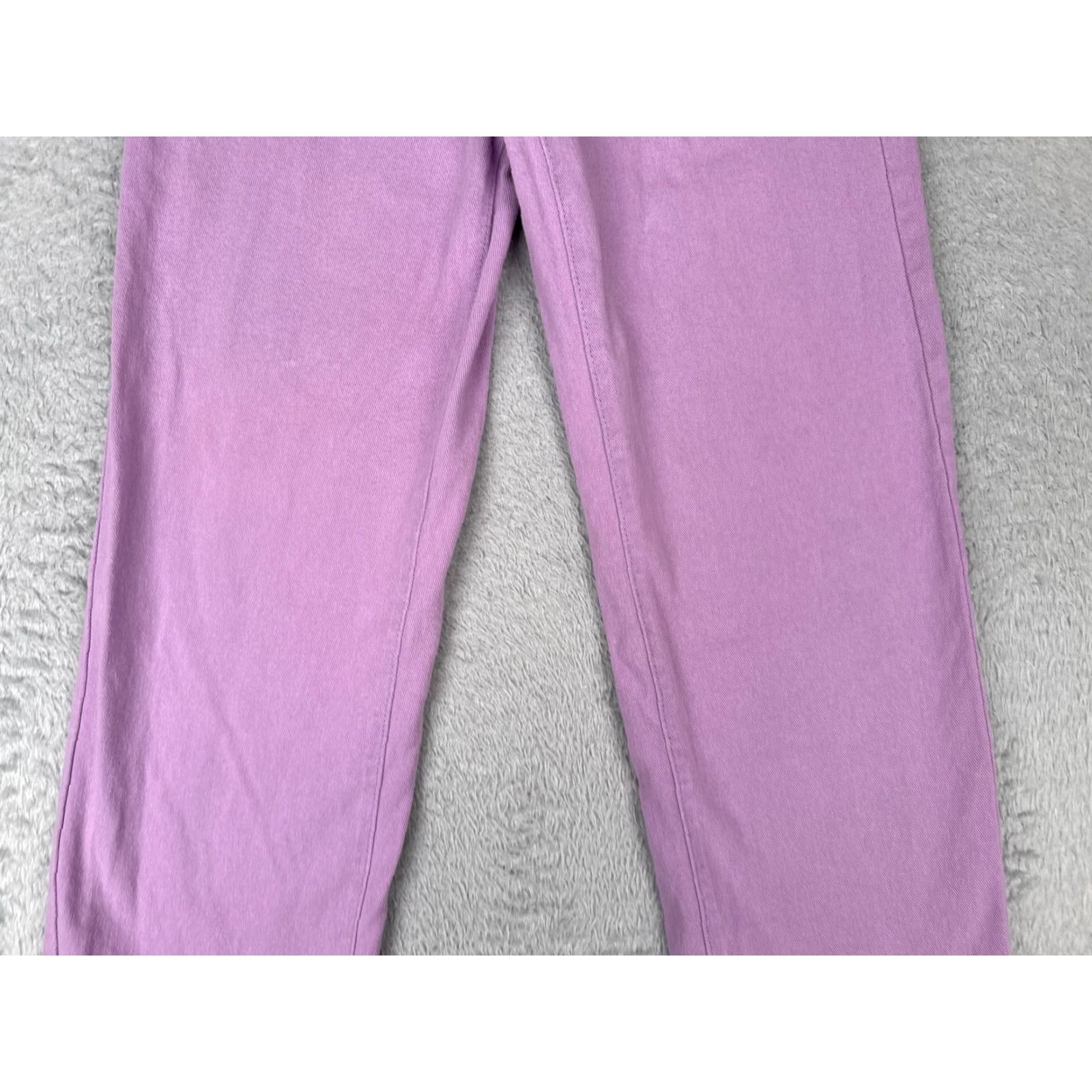 Shein SHEIN Jeans Purple High Rise Straight Leg Raw Hem Denim Pants 22x29 Women XS-2 Size 26" / US 2 / IT 38 - 3 Thumbnail