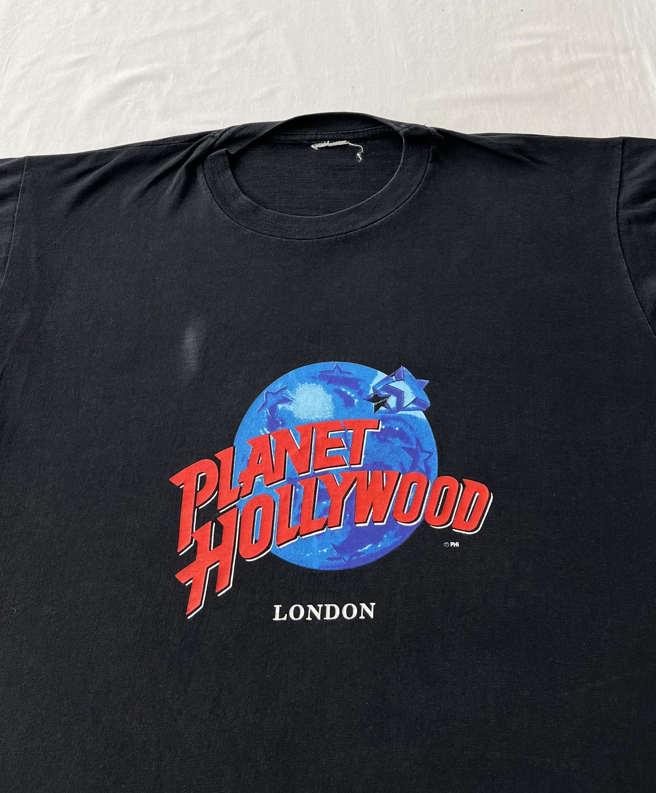 Planet Hollywood Vintage 90s Planet Hollywood London Black T-shirt Size US L / EU 52-54 / 3 - 3 Thumbnail