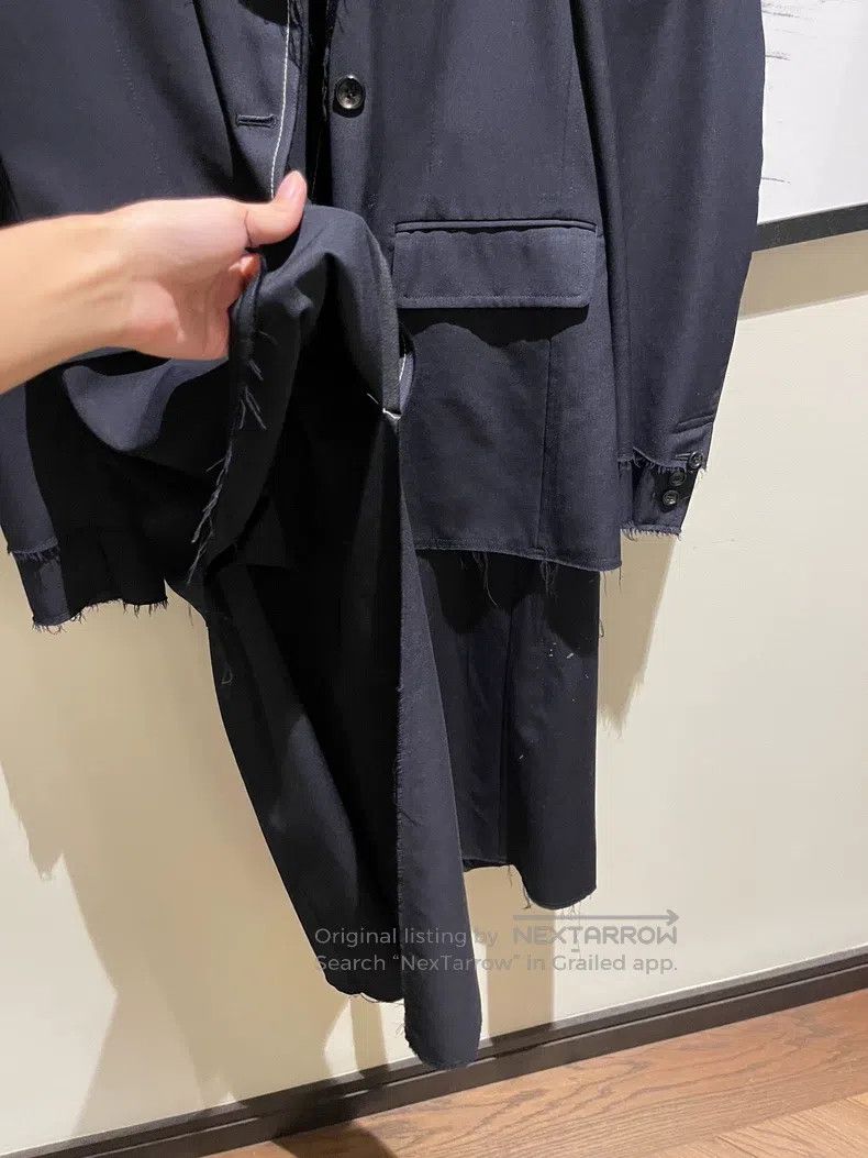 Comme des Garcons Comme Des Garcons White Line Double Layer Wool Trench Coat Size US L / EU 52-54 / 3 - 2 Thumbnail