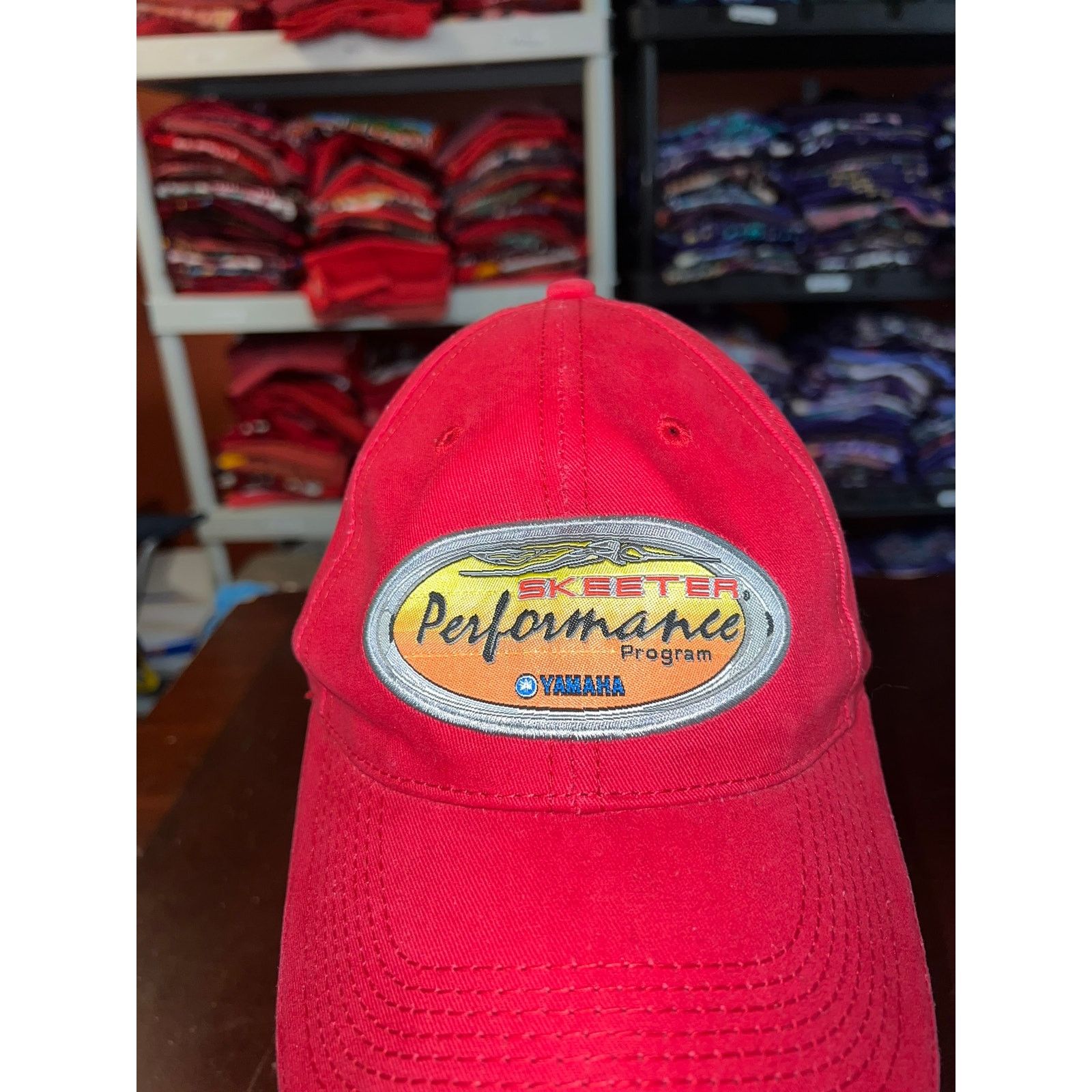 Vintage Vintage Yamaha Hat Skeeter Performance Cap Headwear Red OS Size ONE SIZE - 2 Thumbnail