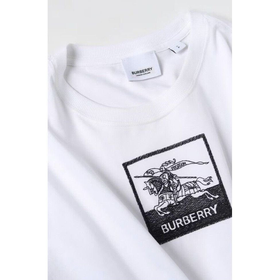 Burberry Burberry white Women Logo T-shirt NWT Size small Size S / US 4 / IT 40 - 1 Thumbnail