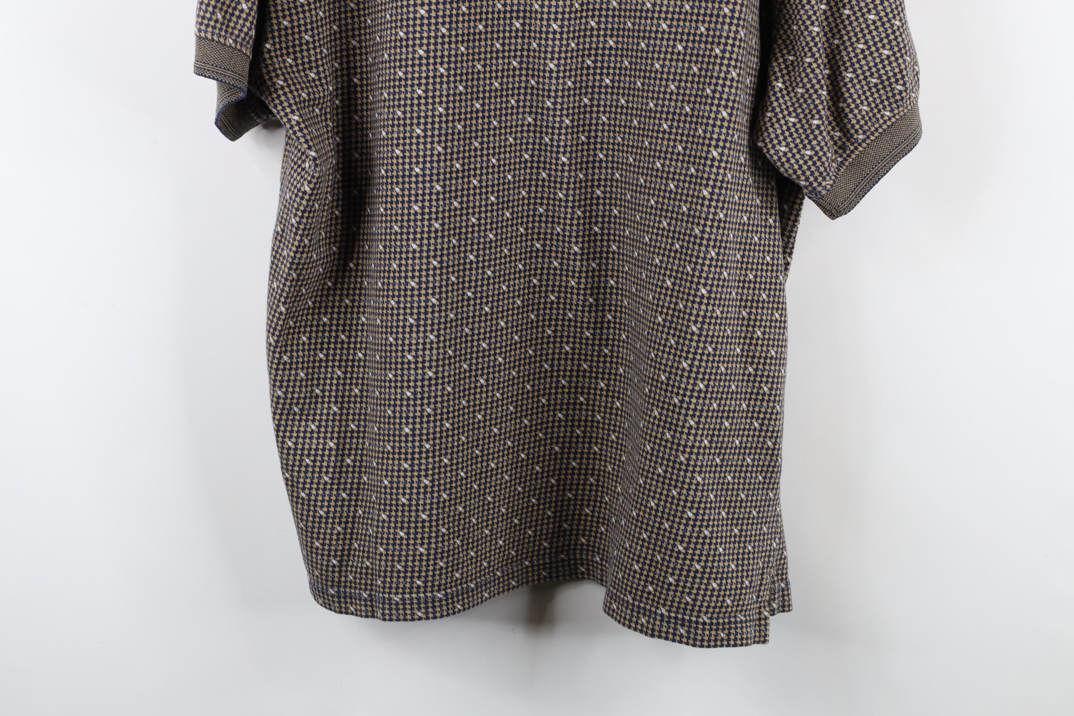 Vintage Vintage 90s Streetwear Houndstooth Collared Golf Polo Shirt Size US XL / EU 56 / 4 - 11 Thumbnail