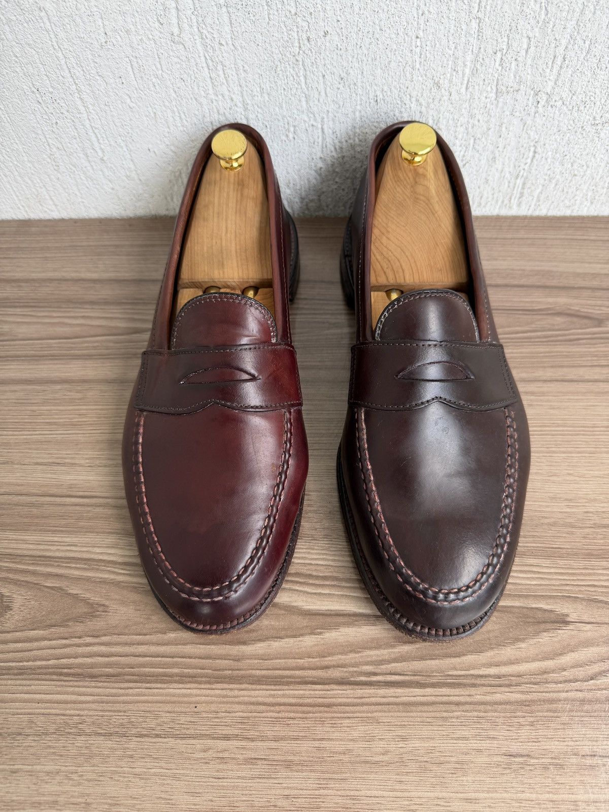 Alden 986 shell cordovan penny loafers Size US 11.5 / EU 44-45 - 6 Thumbnail
