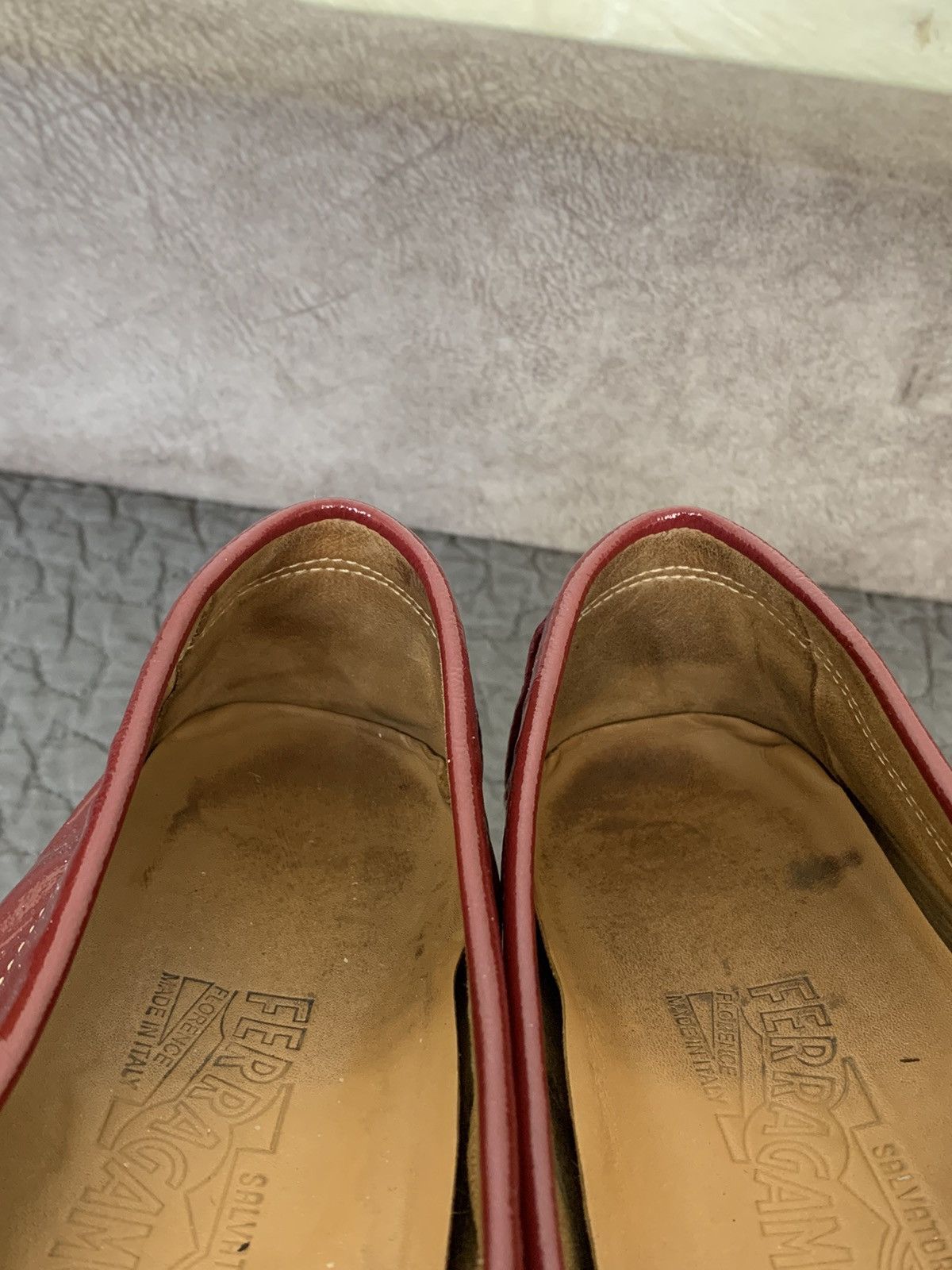 Salvatore Ferragamo Salvatore Ferragamo Womens Gancini Bit Patent Loafers Size US 7 / IT 37 - 3 Thumbnail