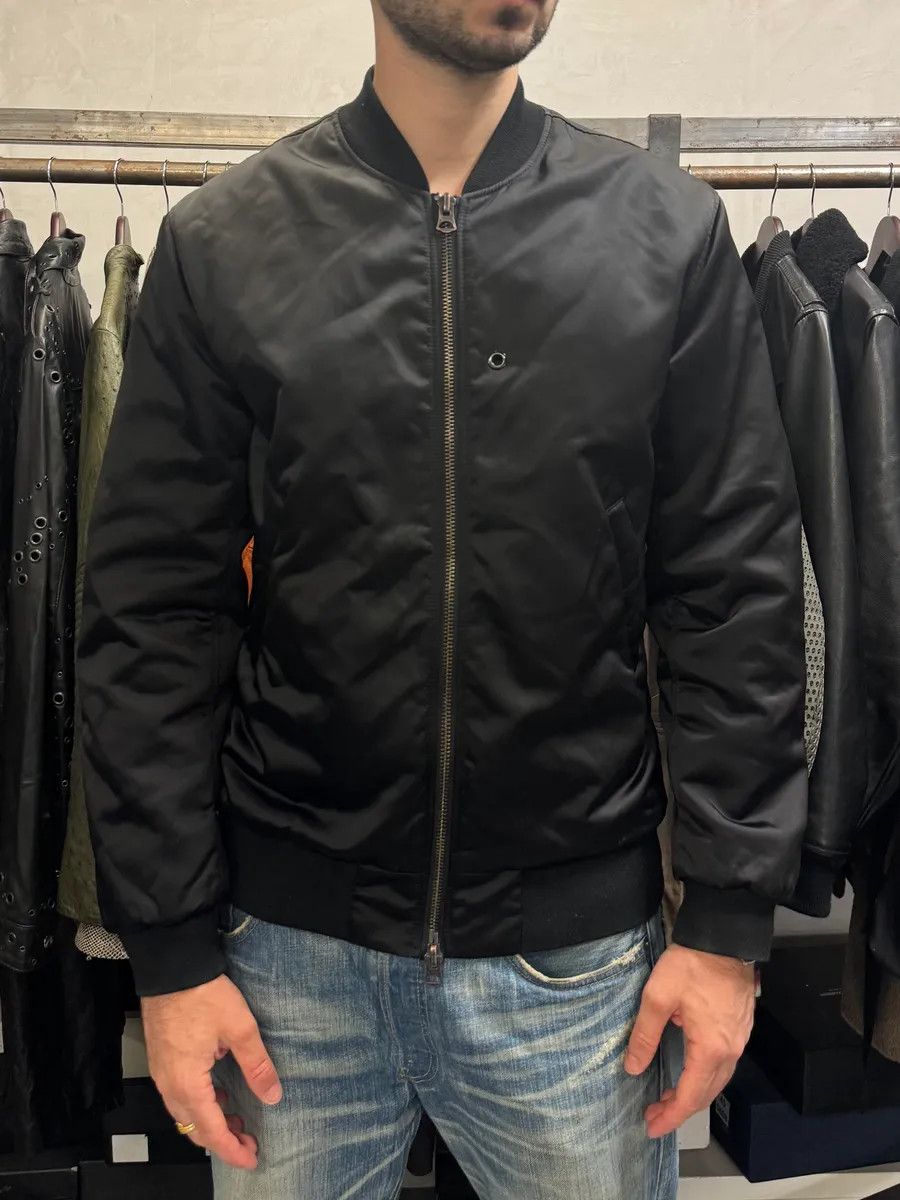 Acne Studios × Designer × Vintage AW2018 Acne Studios Selo Us Black Bomber Jacket Size US M / EU 48-50 / 2 - 2 Thumbnail
