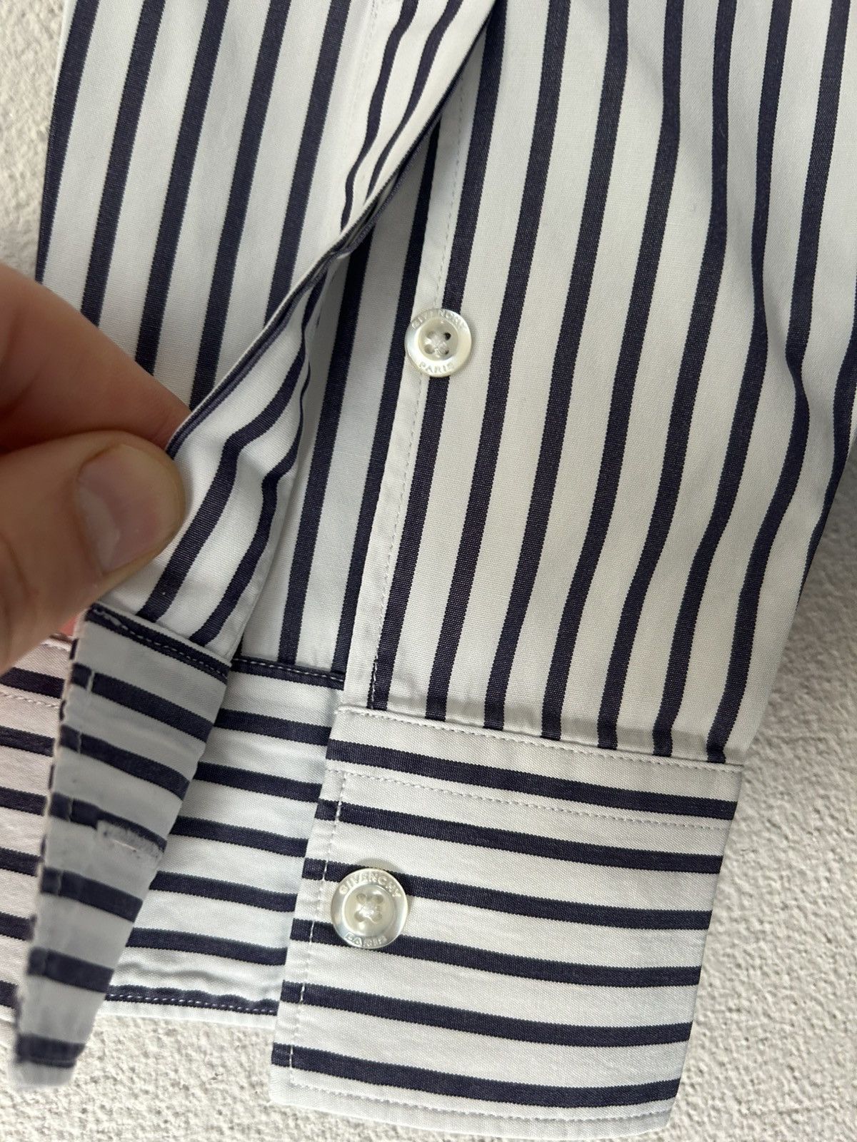 Givenchy Givenchy Striped Shirt with Star Detail Size US L / EU 52-54 / 3 - 7 Thumbnail