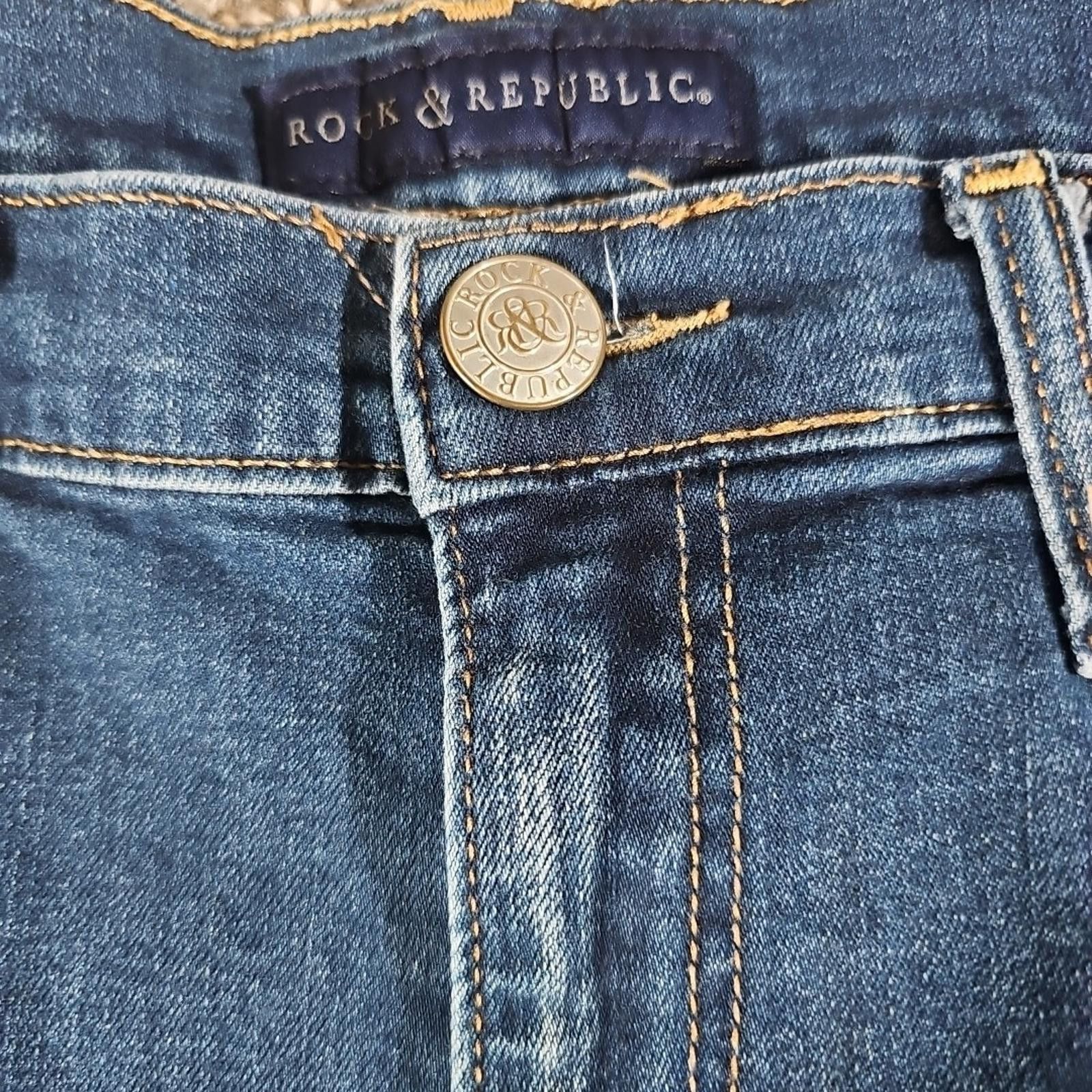 Rock & Republic Rock & Republic Bumpershoot Sz 12 Jean Shorts Size 34" / US 12 / IT 48 - 2 Thumbnail