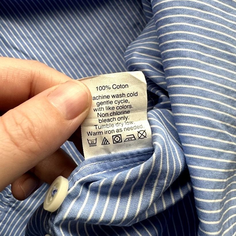 J.Crew J Crew Thompson Button Up Dress Shirt Mens XL Blue Striped Size US XL / EU 56 / 4 - 4 Thumbnail