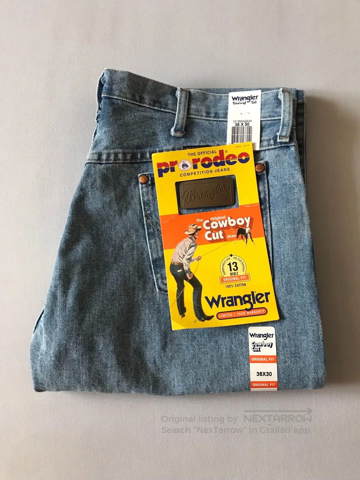 Wrangler Wrangler 13MWZ Jeans W36L30. Size US 36 / EU 52 - 1 Thumbnail
