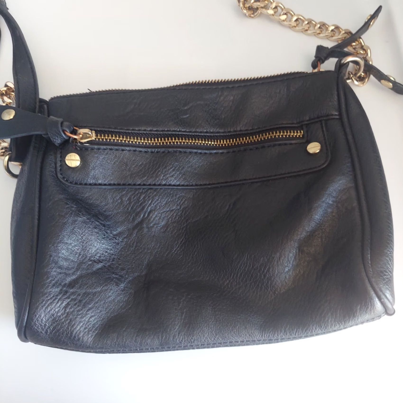 Vintage BP Gold Chain Black Crossbody Purse Bag Size ONE SIZE - 3 Thumbnail