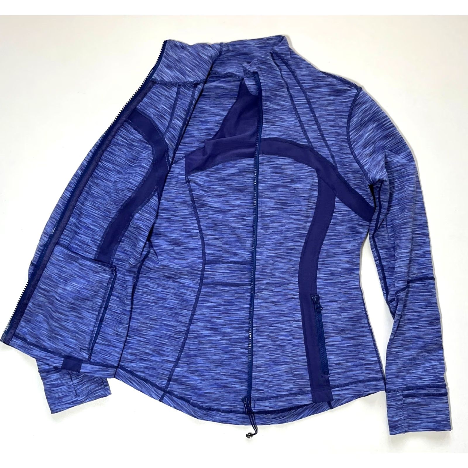 Lululemon Women’s Lululemon Define Jacket in Blue Spacedye Pattern Sz 10 Size L / US 10 / IT 46 - 5 Thumbnail