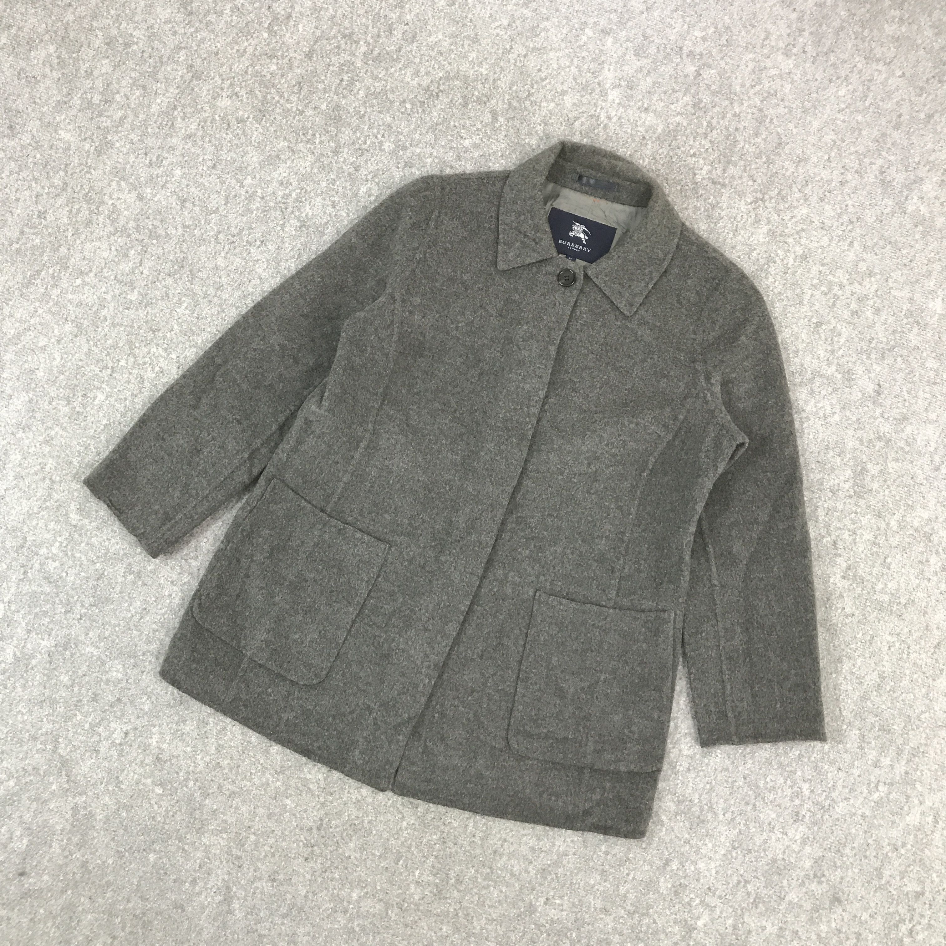 Burberry × Vintage BURBERRYS LONDON WOOL BUTTON JACKET Size US L / EU 52-54 / 3 - 5 Thumbnail