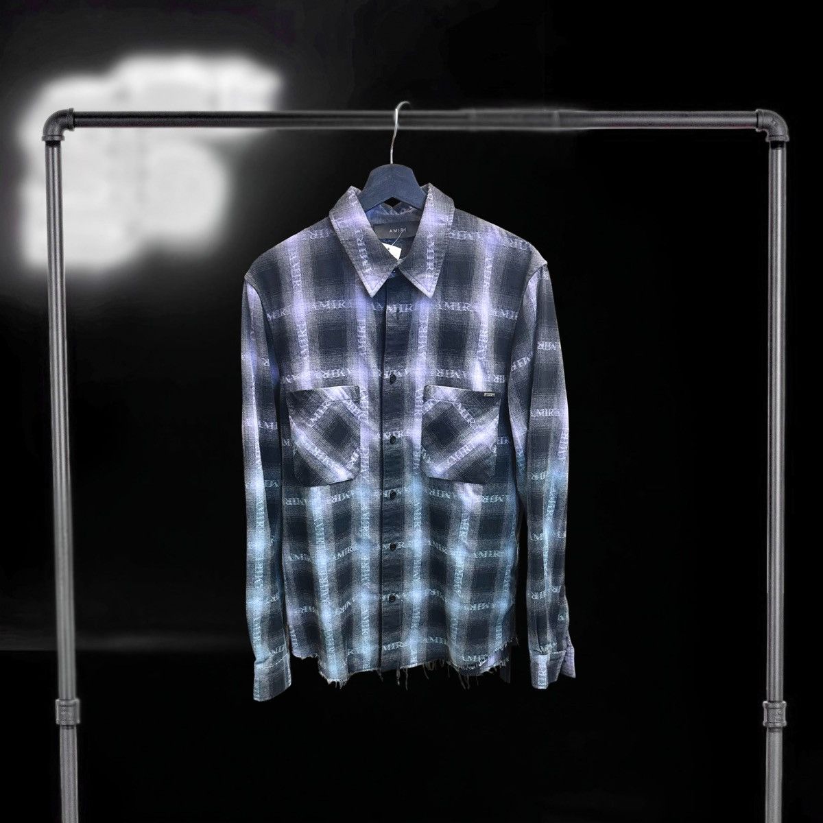 Amiri Amiri Plaid Logo Shirt Size US S / EU 44-46 / 1 - 1 Thumbnail