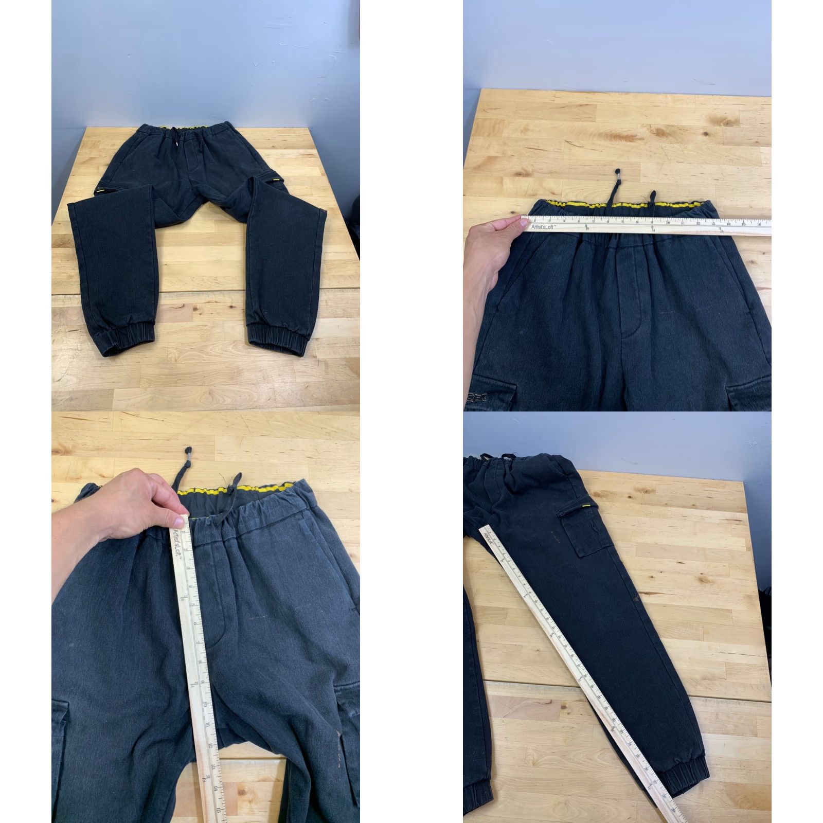 Vintage Polo Sport Cargo Joggers Monlcer Adult S/M Black Casual Drawstring Size US S / EU 44-46 / 1 - 8 Thumbnail