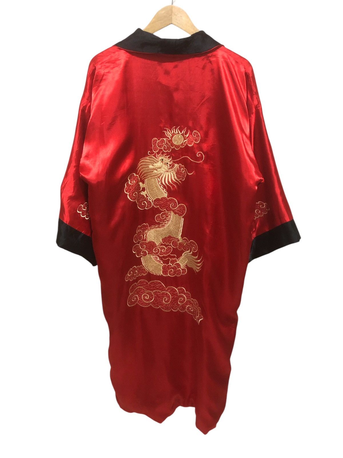 Other Silk Embroidery Dragon Reverseble Long Kimono Size US XL / EU 56 / 4 - 12 Thumbnail