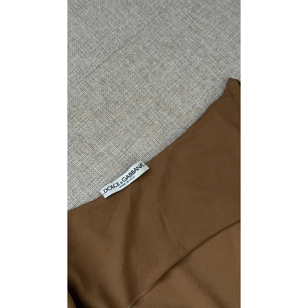 Dolce & Gabbana Dolce & Gabbana Leopard Scarf Halter Dress Camel Brown IT 42 Size M / US 6-8 / IT 42-44 - 6 Thumbnail