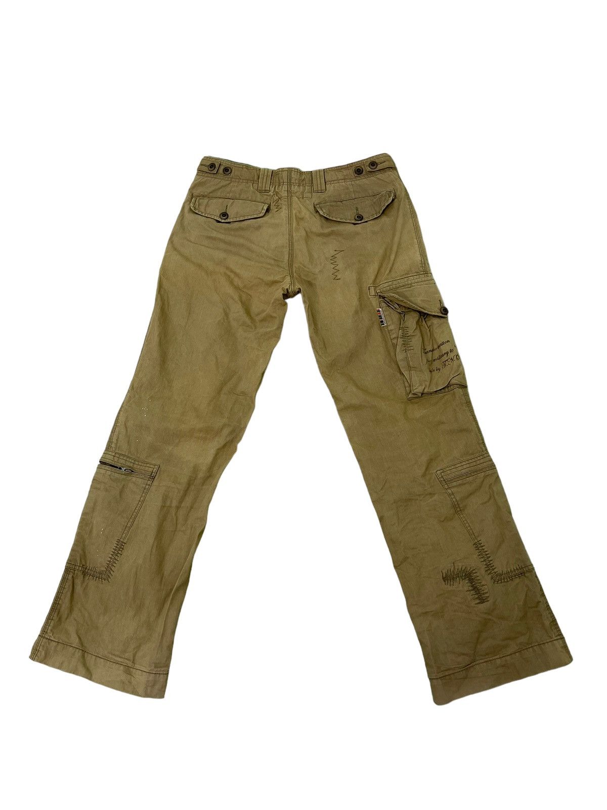 Japanese Brand Loose Cargo 291295 Homme Multi Pockets Boro 6🟦7 Size US 34 / EU 50 - 10 Thumbnail