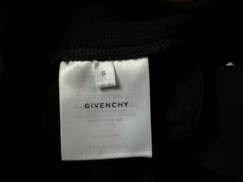 Givenchy Givenchy Classic Flocking Logo Letter Black Hooded Sweatsh Size US S / EU 44-46 / 1 - 7 Thumbnail