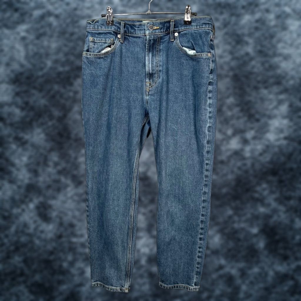 Everlane Everlane Jeans Women's 28 Crop High-Rise Straight Denim 5-Pocket Blue Vintage 90s? Size 29" - 1 Thumbnail