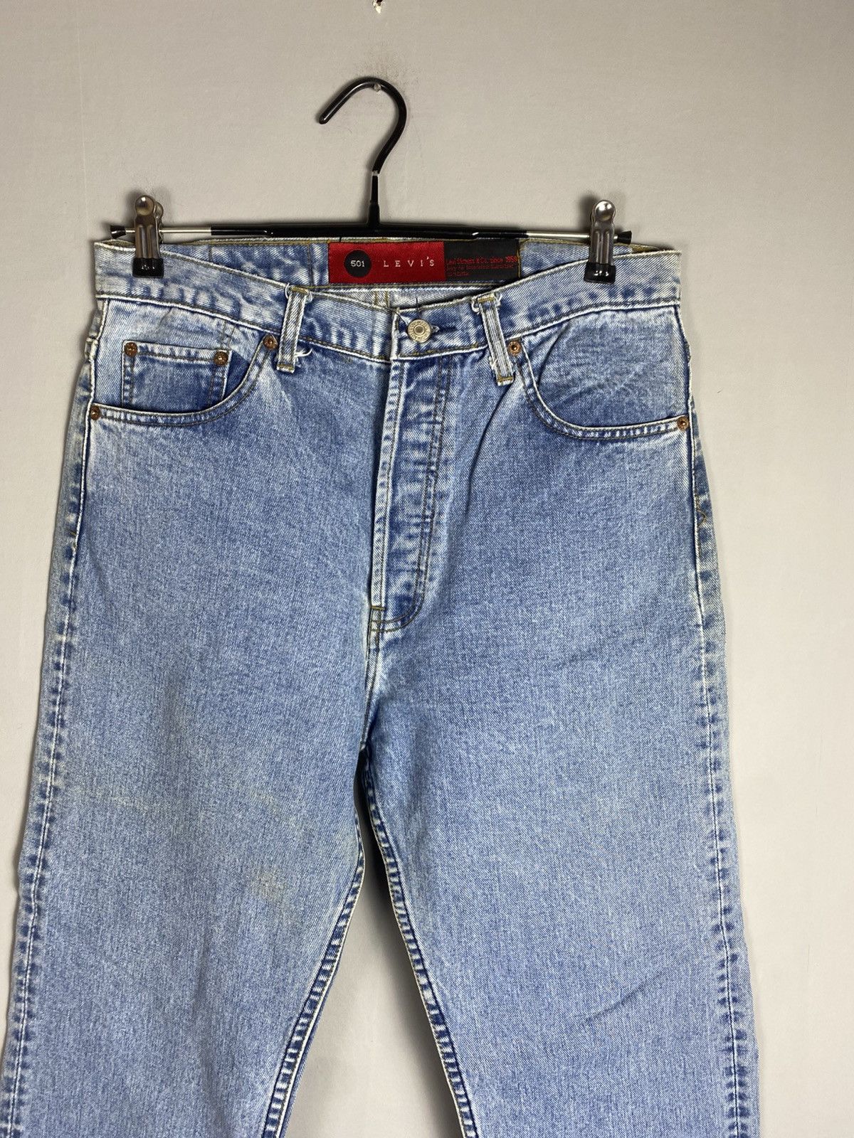 Levi's Vintage 90s Levi’s 501 jeans denim Size US 35 - 7 Thumbnail