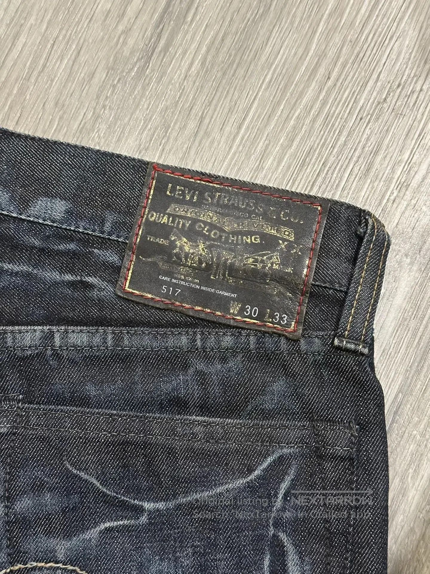Visvim Levi's x Clot 517 Gold Butterfly Jeans. Size US 30 / EU 46 - 4 Thumbnail