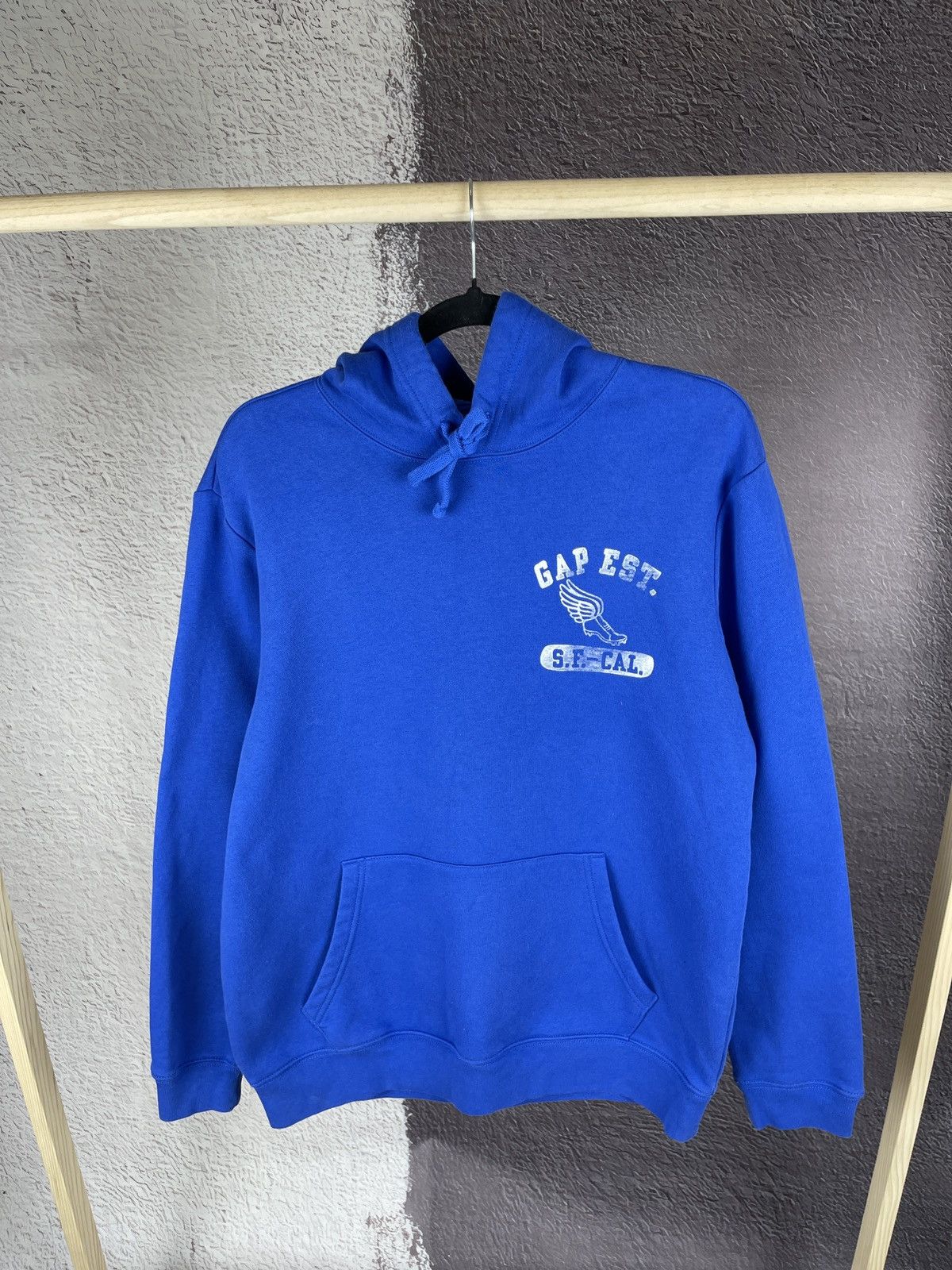 Gap GAP Logo Pullover Hoodie Navy Blue Men's Medium Size US M / EU 48-50 / 2 - 1 Thumbnail