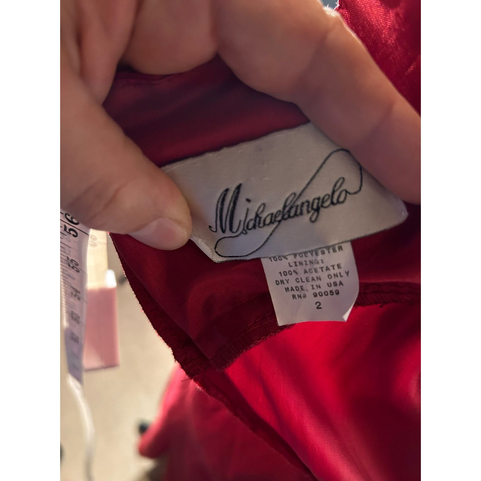 Other Michelangelo Dress Size 2 Red Size XS / US 0-2 / IT 36-38 - 6 Thumbnail