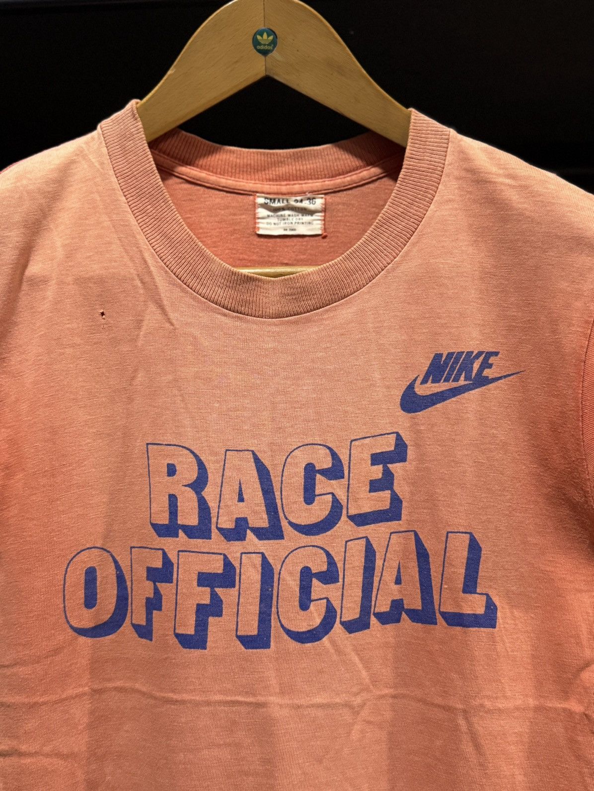 Nike Thrashed Rare Vintage 70s Nike Race Official Sun Faded Tee Size US S / EU 44-46 / 1 - 2 Thumbnail