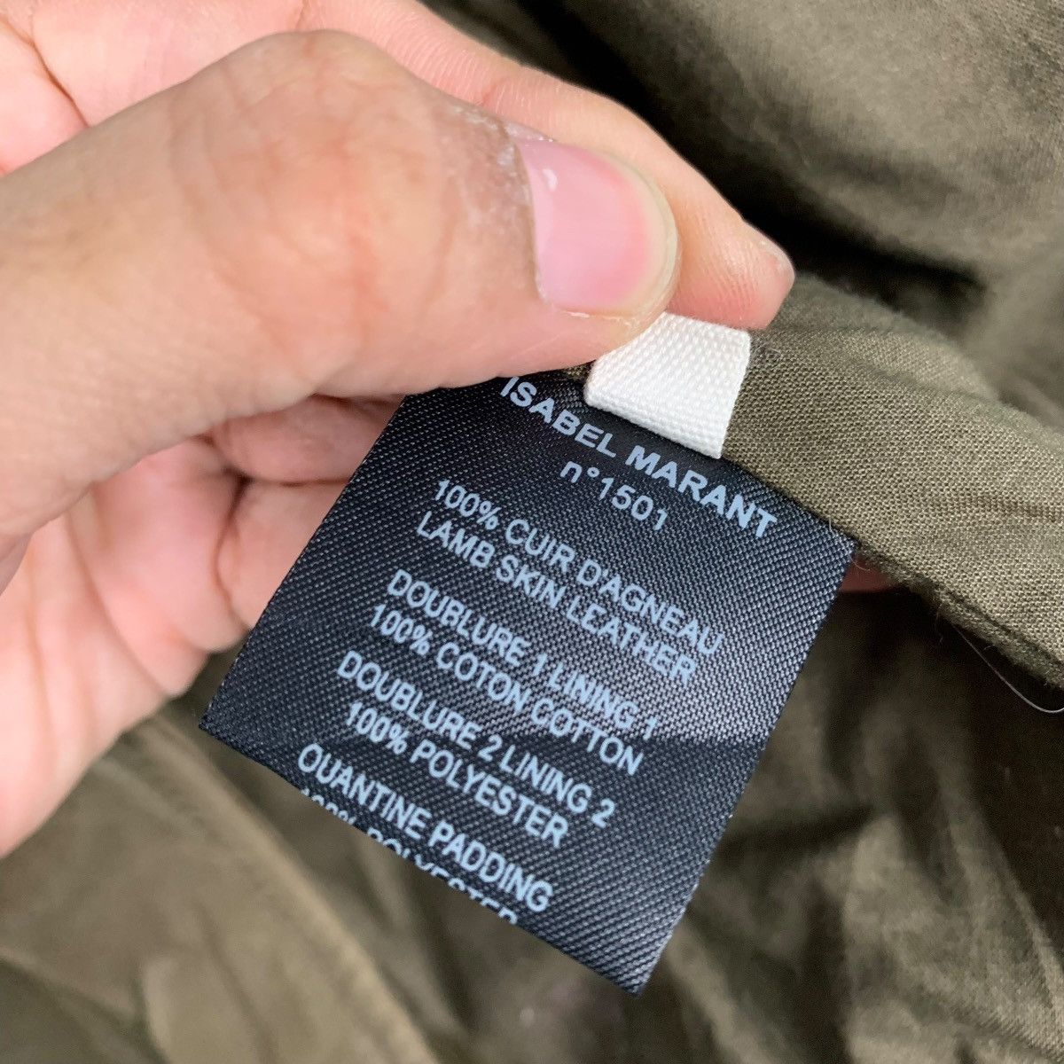 Isabel Marant Etoile Isabel Marant Etoile Olive Green Leather Jacket Size S / US 4 / IT 40 - 17 Thumbnail