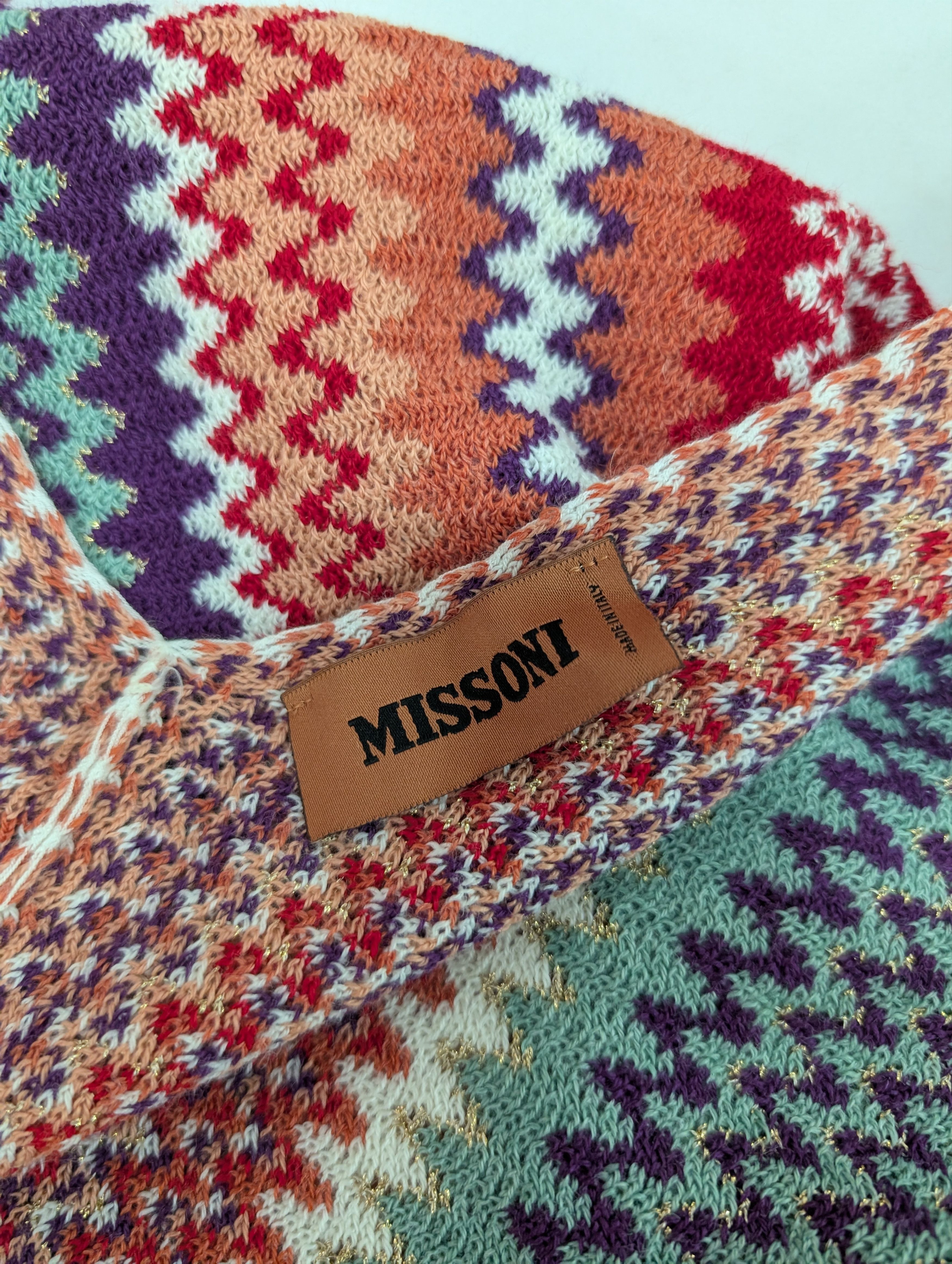 Missoni Multicolor Cape with Tassel Ends Size ONE SIZE - 5 Thumbnail