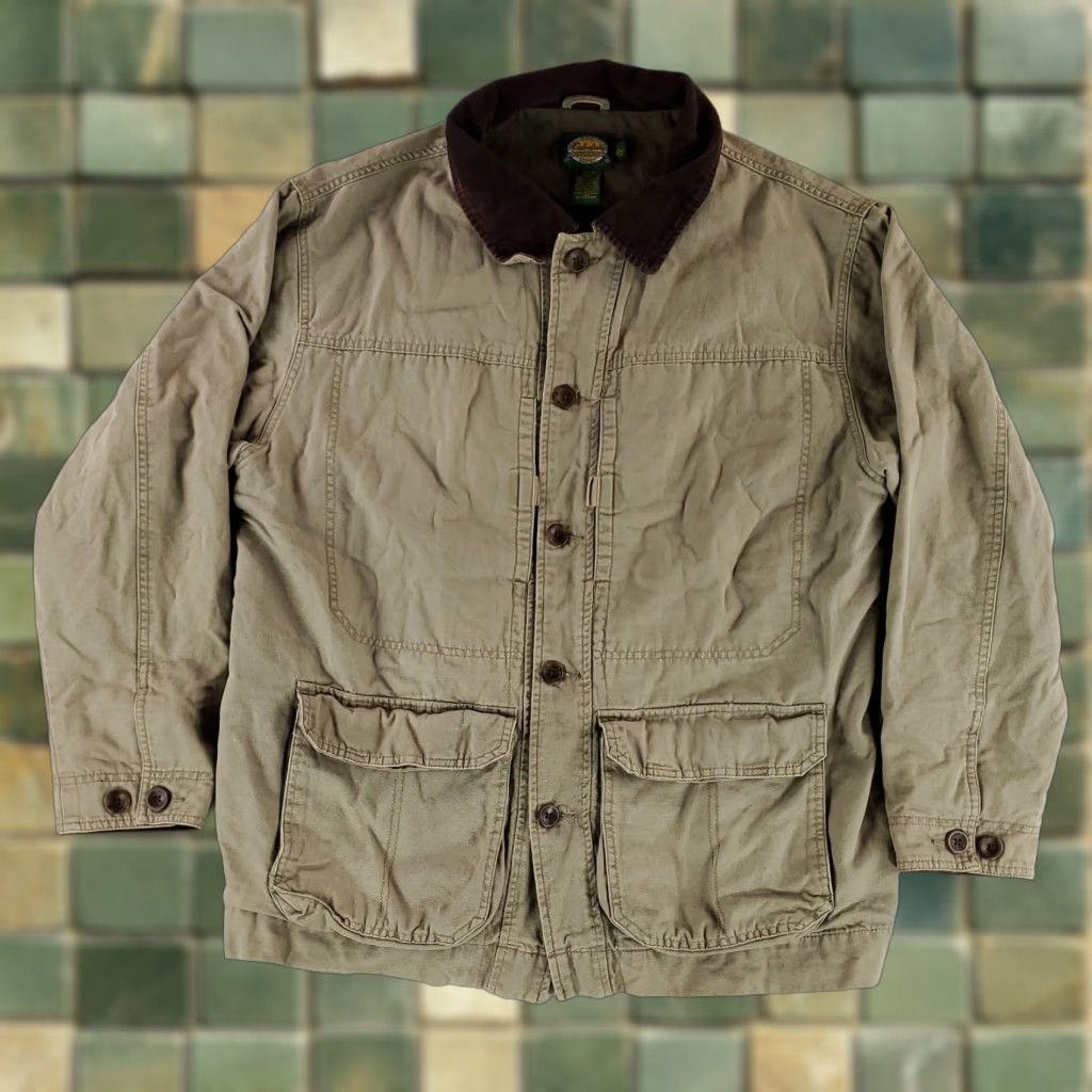 Vintage VINTAGE Cabela's Chore Jacket Corduroy Collar Gray Mens L Size US L / EU 52-54 / 3 - 1 Thumbnail