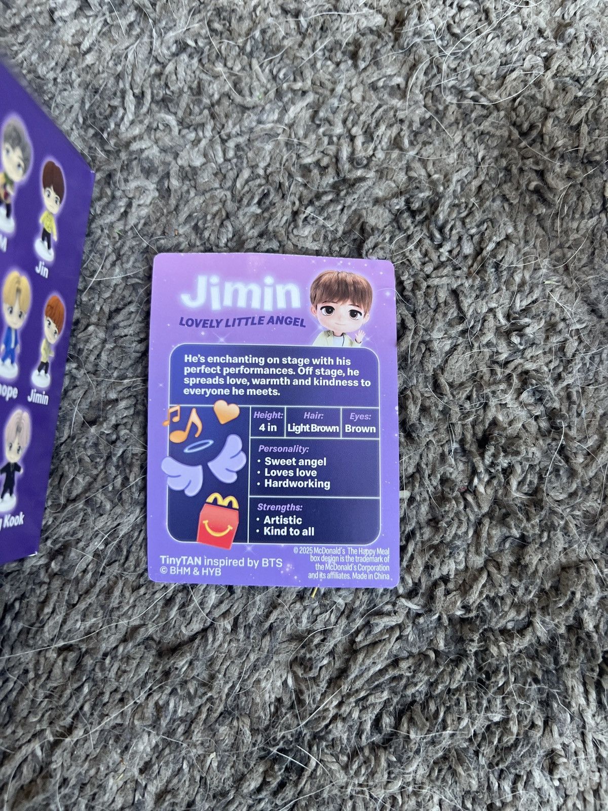 Hypebeast 2025 McDonald’s TinyTAN Jimin Figure Size ONE SIZE - 6 Thumbnail